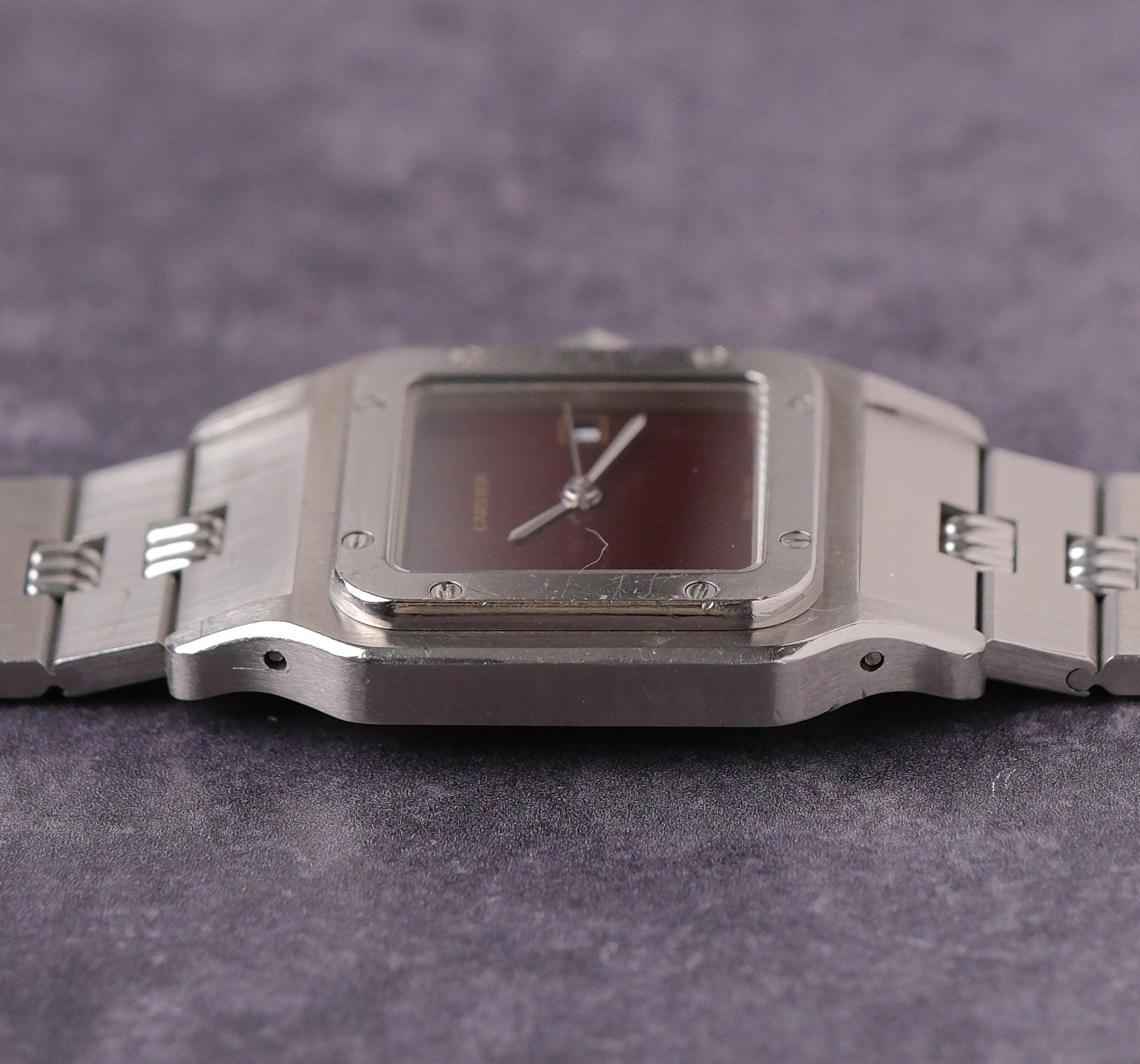 Cartier Santos Burgundy - unpolished - 1 year warranty 2960