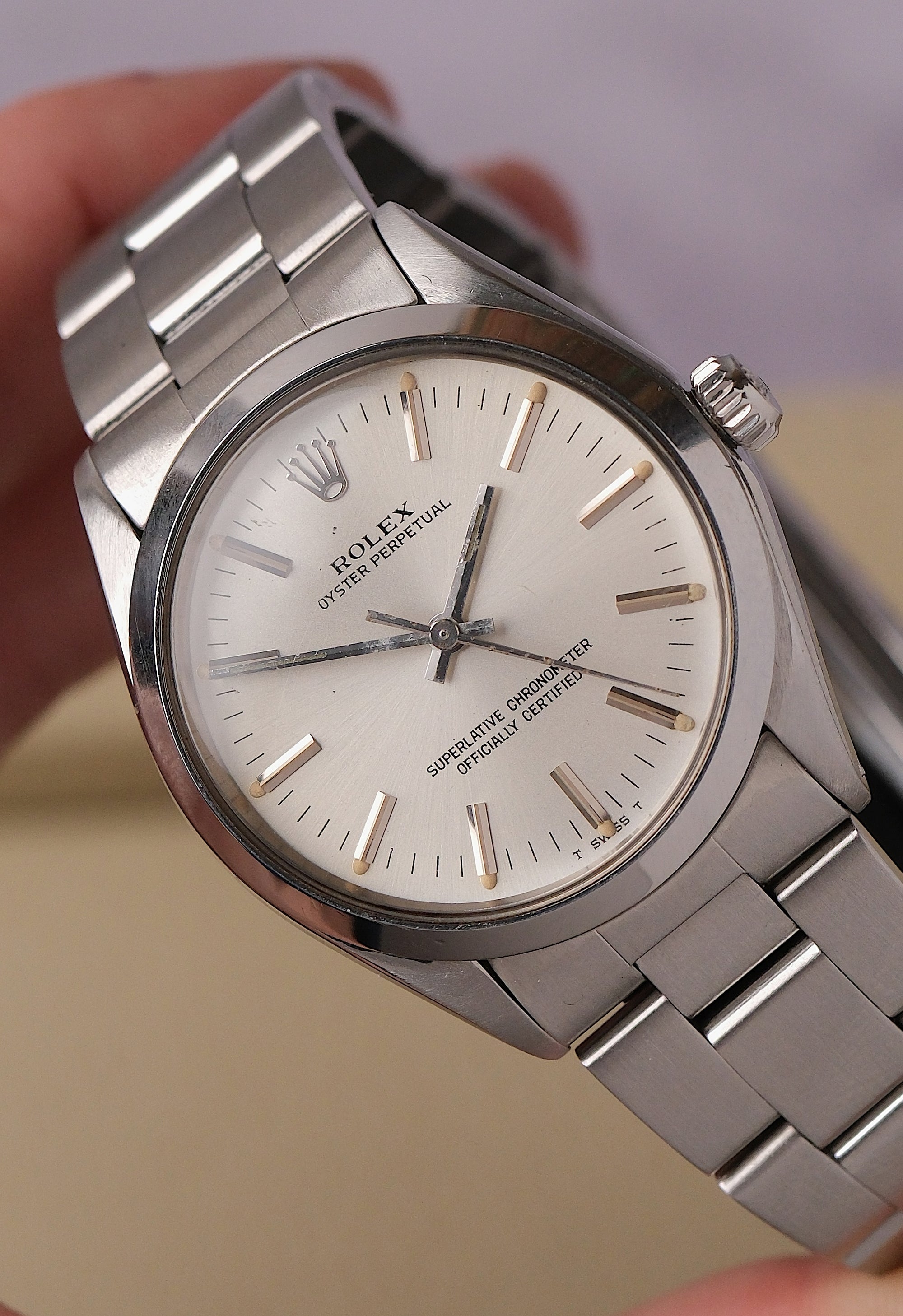 Vintage 1975 Rolex Oyster Perpetual 1002 – Silver Dial – Calibre 1570 – Eon Watches