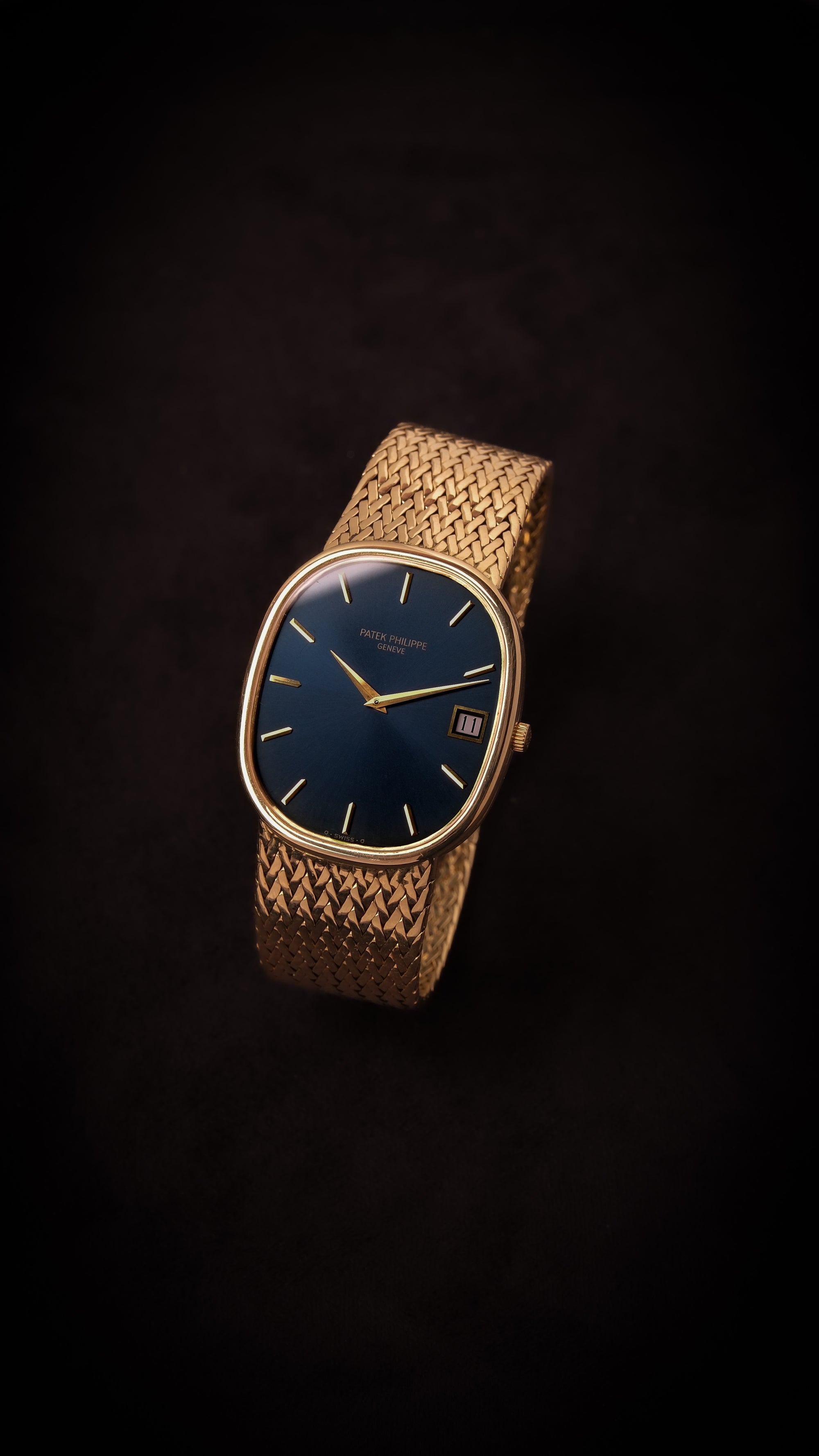 SOLD Patek Philippe Golden Ellipse 3605 Jumbo / Rare automatic / ELLIPSE D&#39;OR Date / with extract
