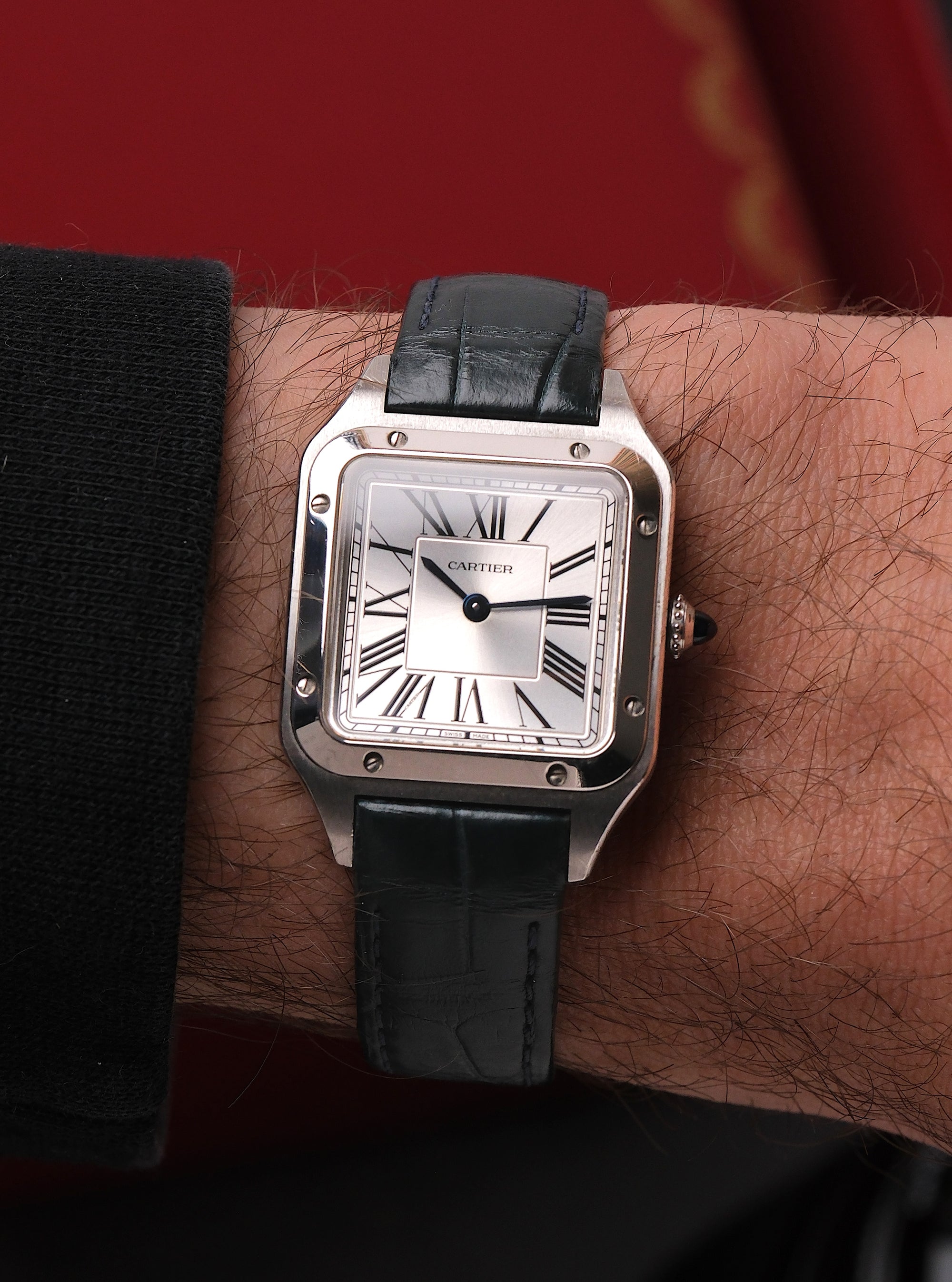 SOLD Cartier Santos 2023 full set / near new WSSA0023