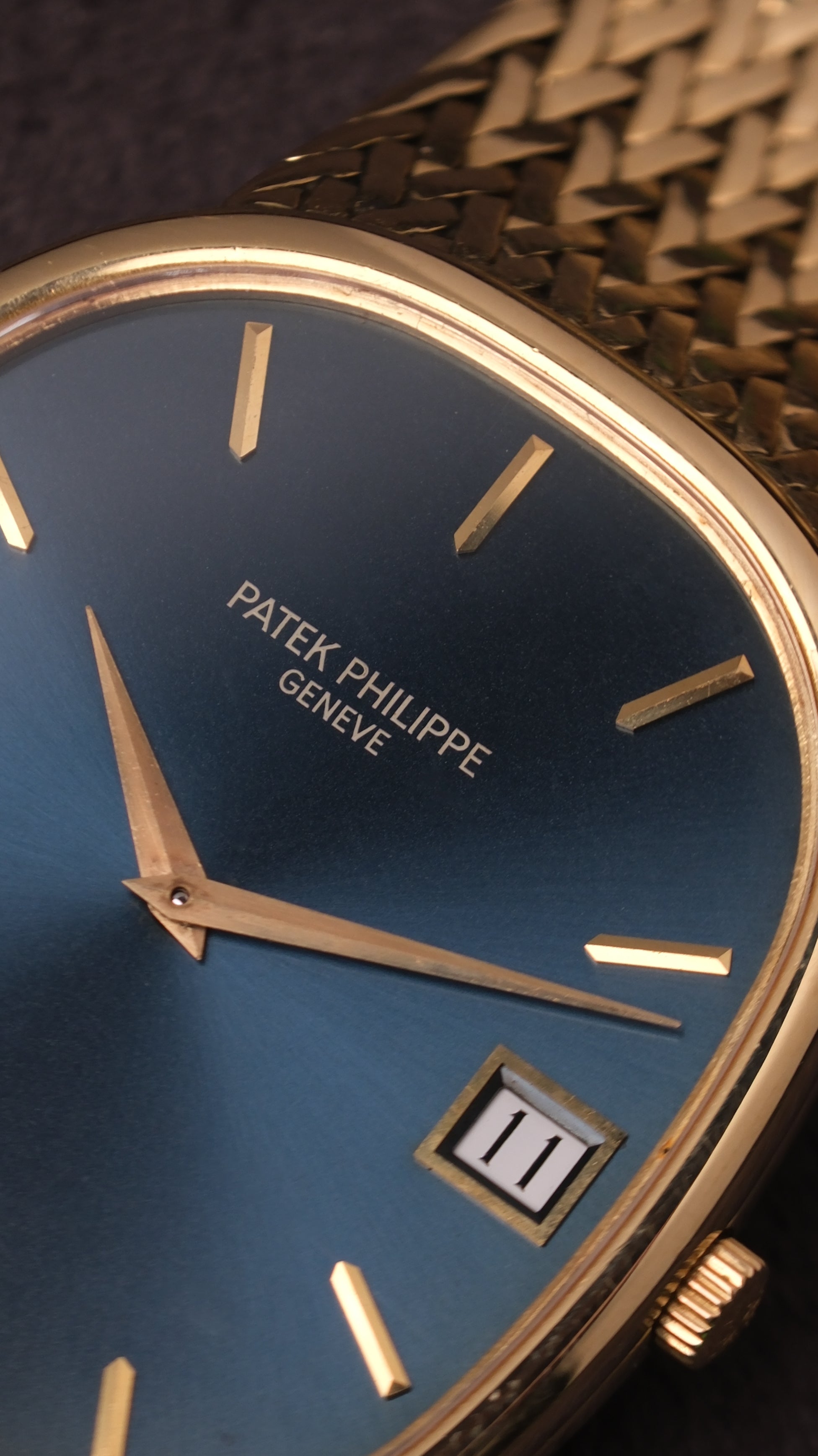 SOLD Patek Philippe Golden Ellipse 3605 Jumbo / Rare automatic / ELLIPSE D&#39;OR Date / with extract