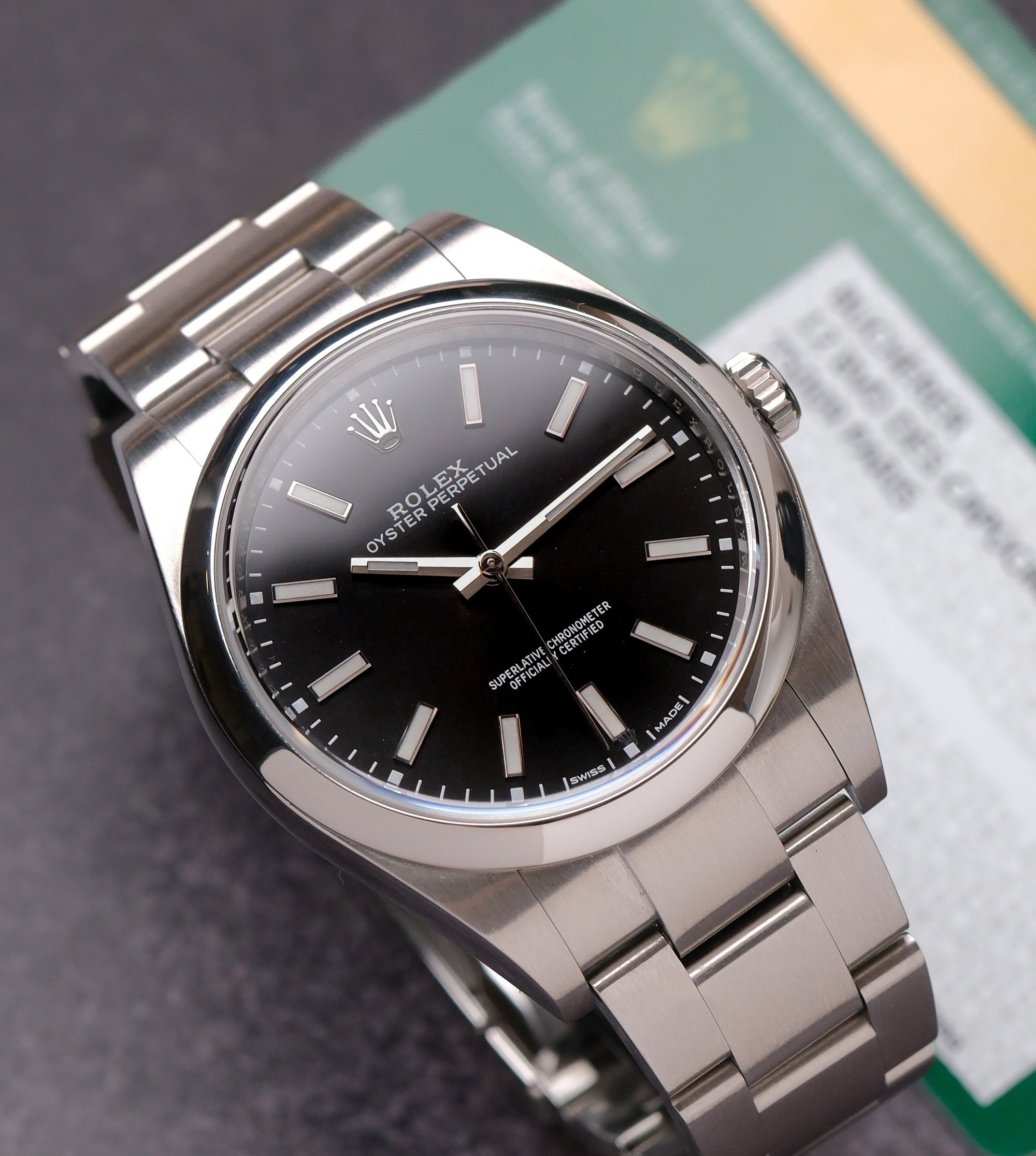 Rolex Oyster Perpetual 39 Black Dial – 2019 Full Set