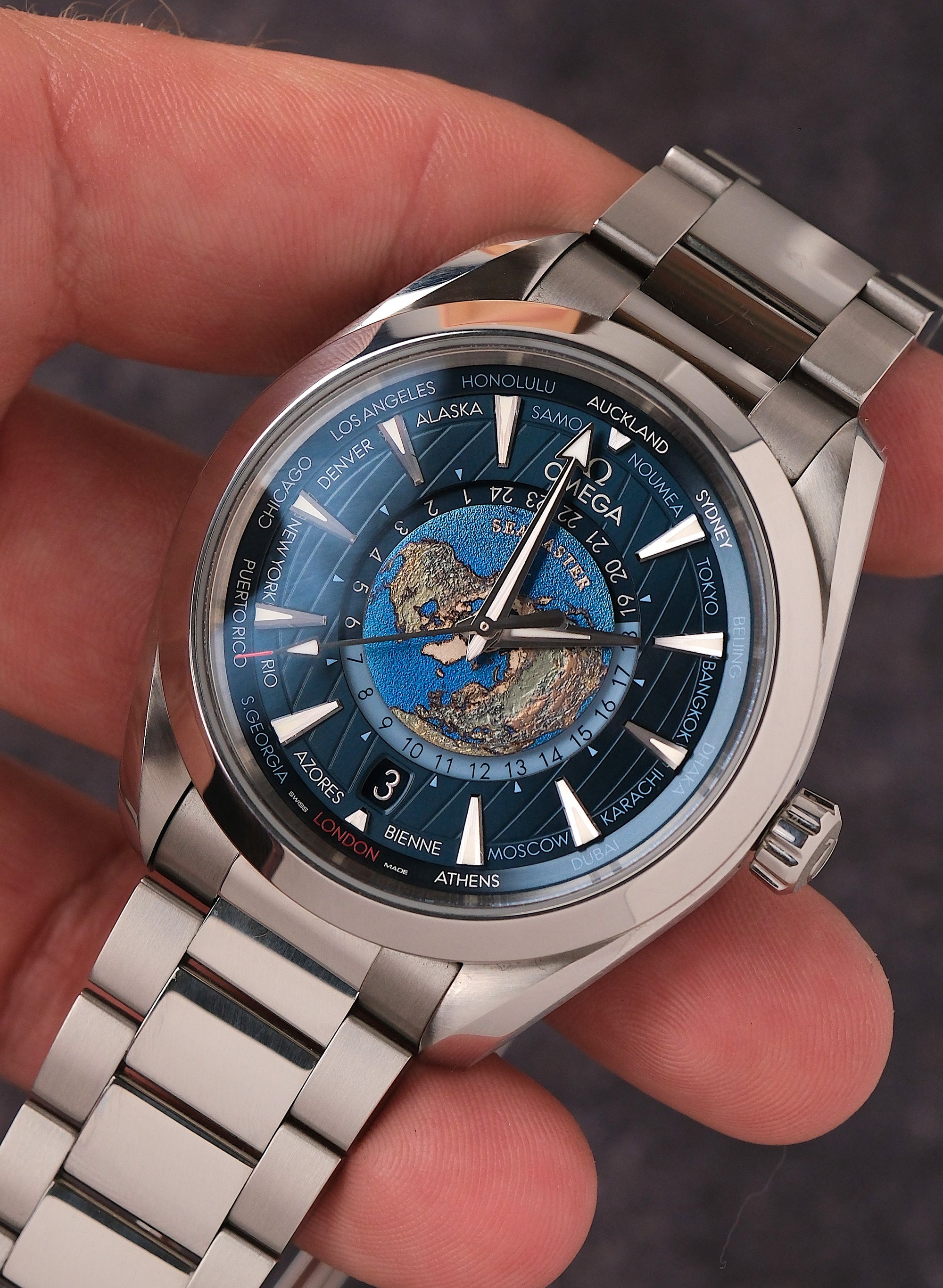 Omega Seamaster Aqua Terra Worldtimer 2022 mint full set