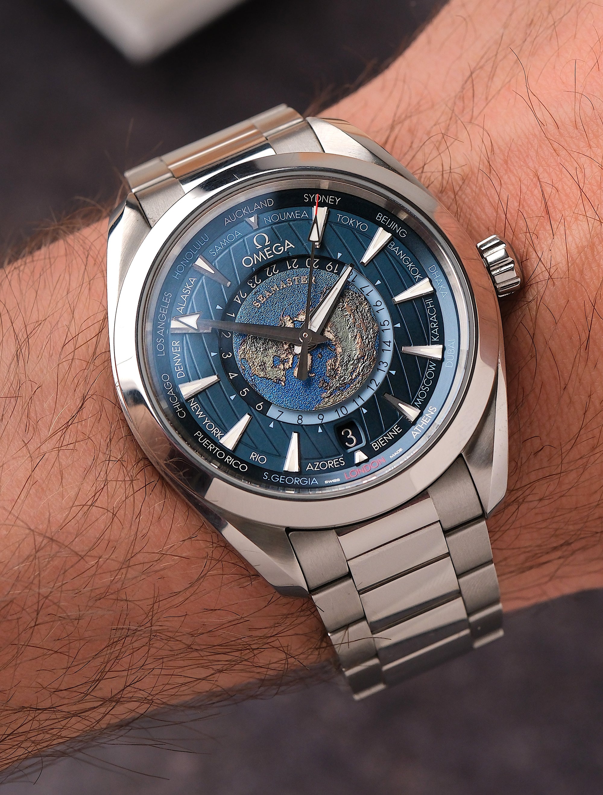 Omega Seamaster Aqua Terra Worldtimer 2022 mint full set