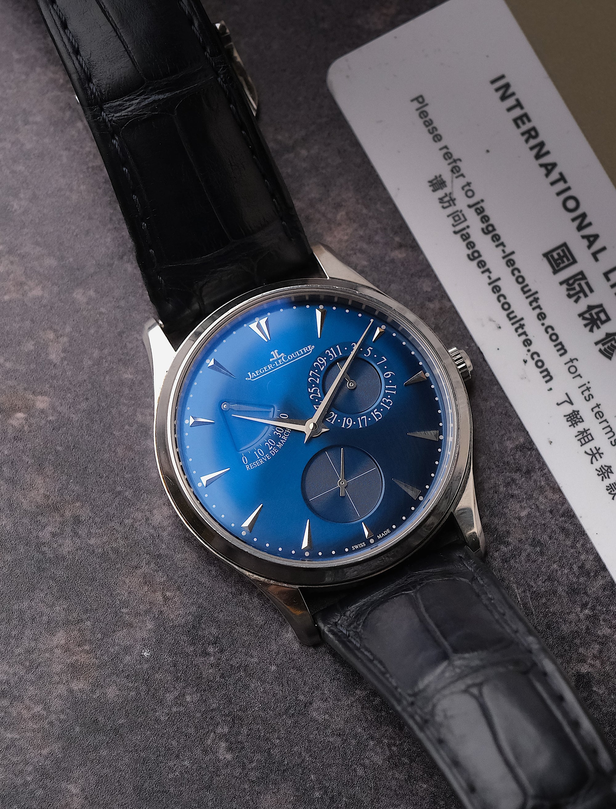 Jaeger-LeCoultre Master Ultra Thin Réserve de Marche Full set Minty - 1 year warranty