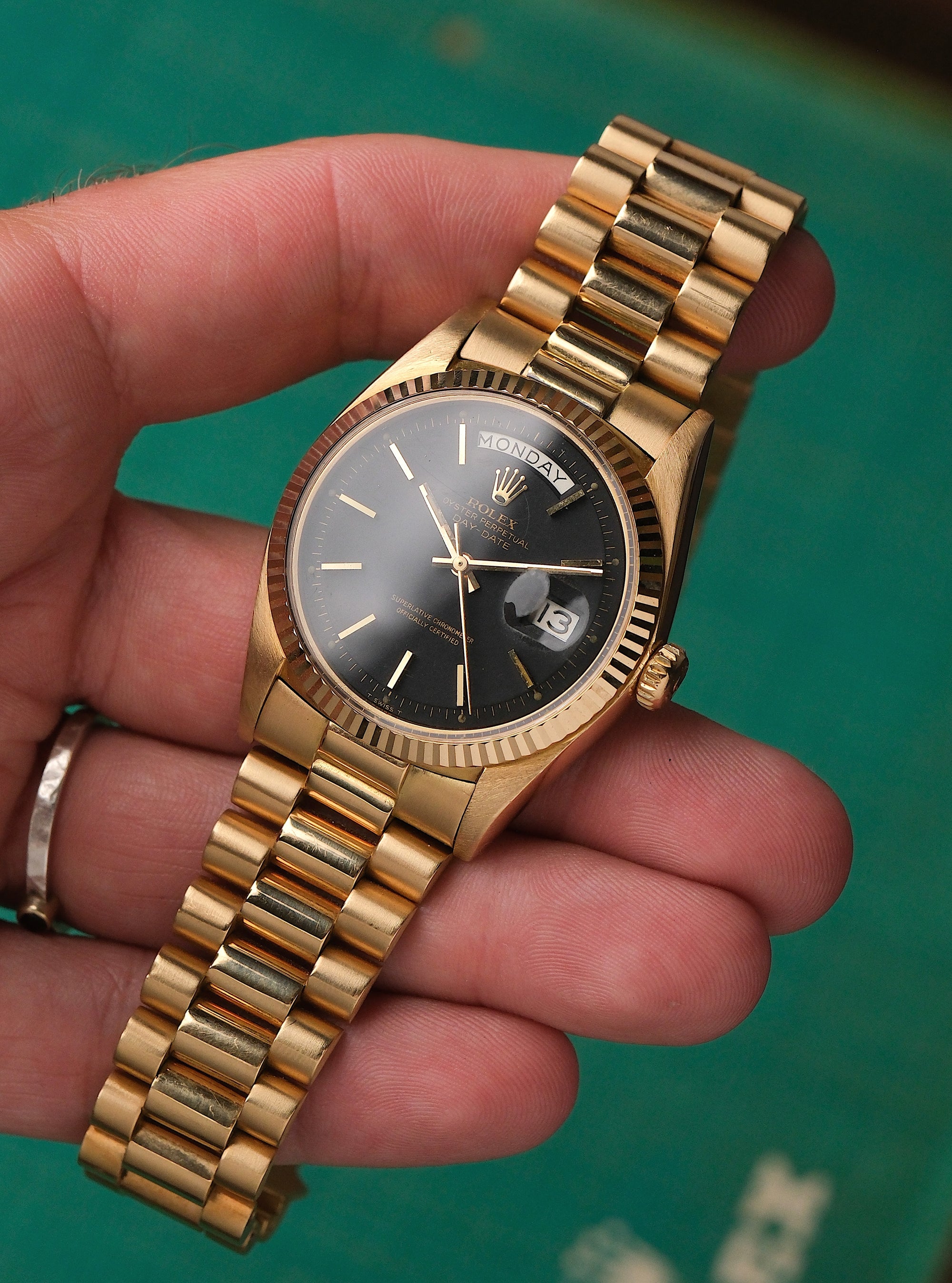 Rolex Day-Date 36 Matt black / German Papers - Amazing condition