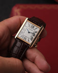 Cartier Tank Solo Large Rose Gold Steel Watch W5200025 with Papers / box
