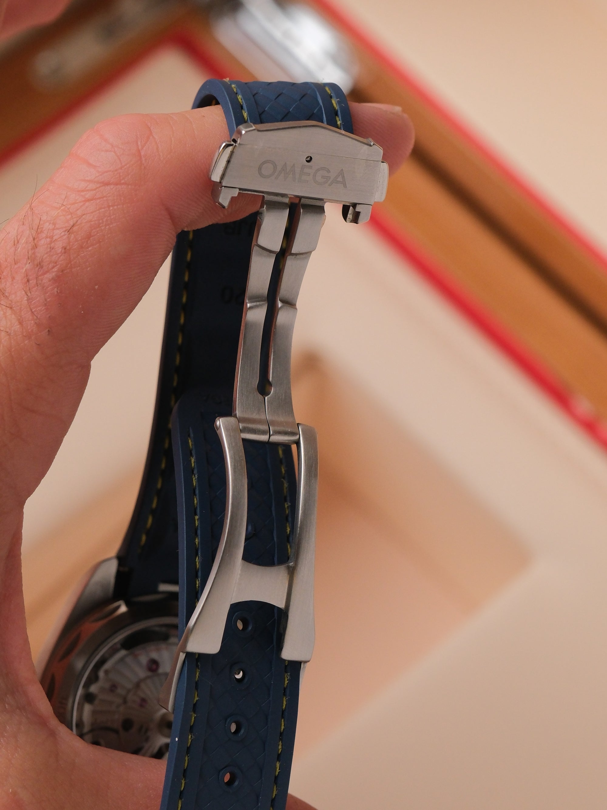 Omega Seamaster Aqua Terra 41mm Blue Dial Rubber Strap 220.13.41.21.03.003