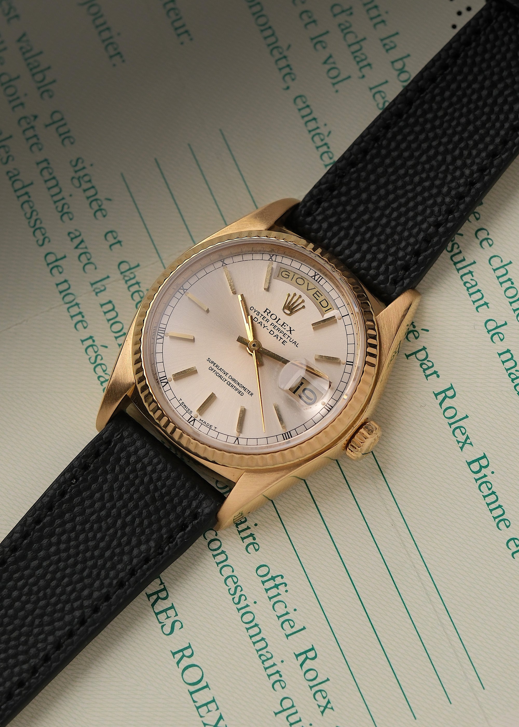 Rolex Day-Date 36 Champagne Dial Ref. 18038 Paperwork Included