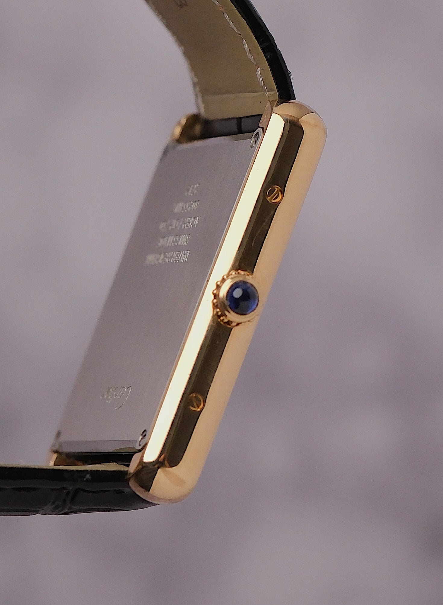 Cartier Tank Solo Large Yellow Gold Steel Watch W1018855