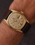 Rolex Day-Date 36 Champagne Linen Dial Ref. 1803 With Papers (1974)