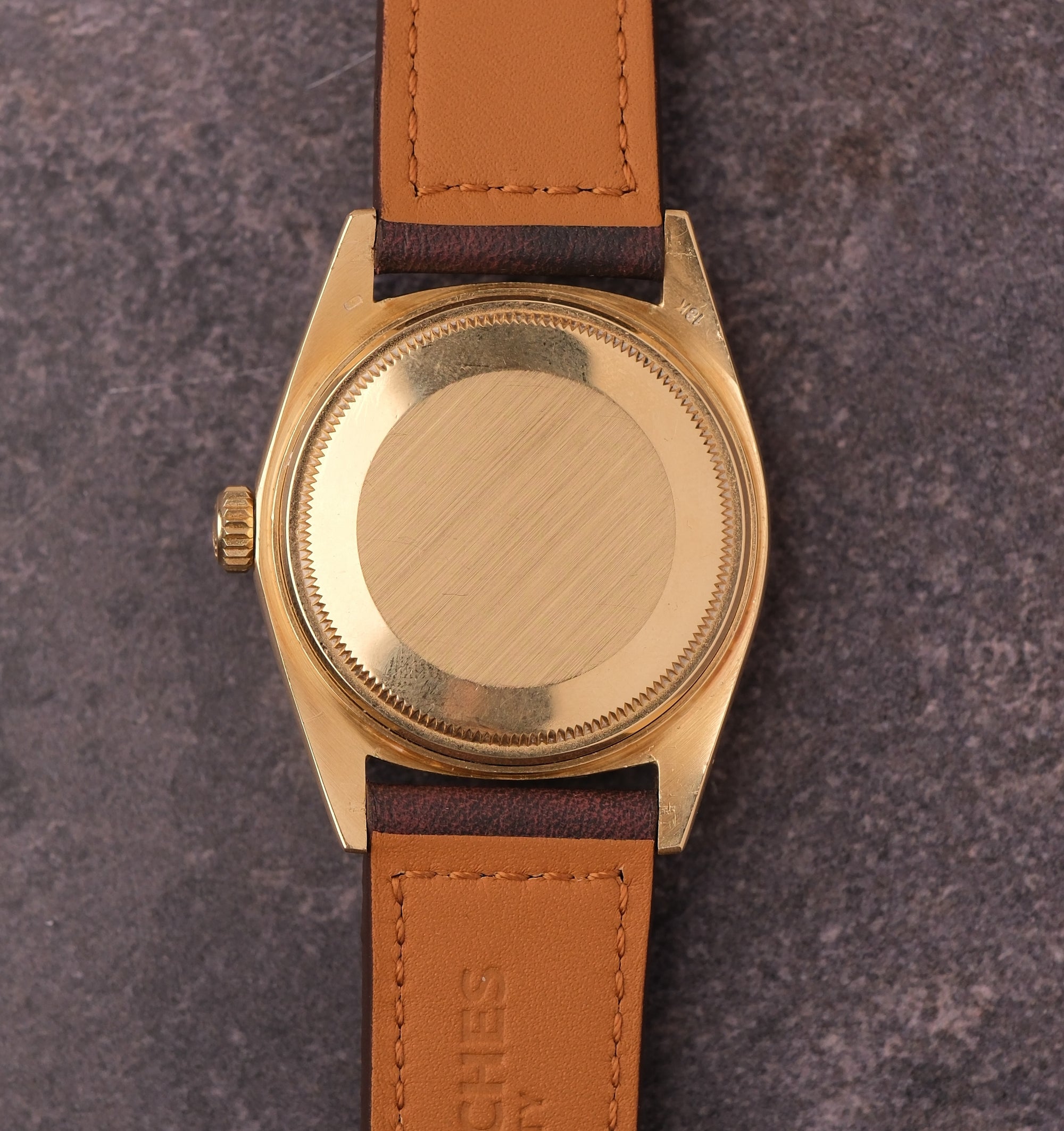 Rolex Day-Date 36 Champagne Linen Dial Ref. 1803 With Papers (1974)