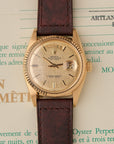 Rolex Day-Date 36 Champagne Linen Dial Ref. 1803 With Papers (1974)