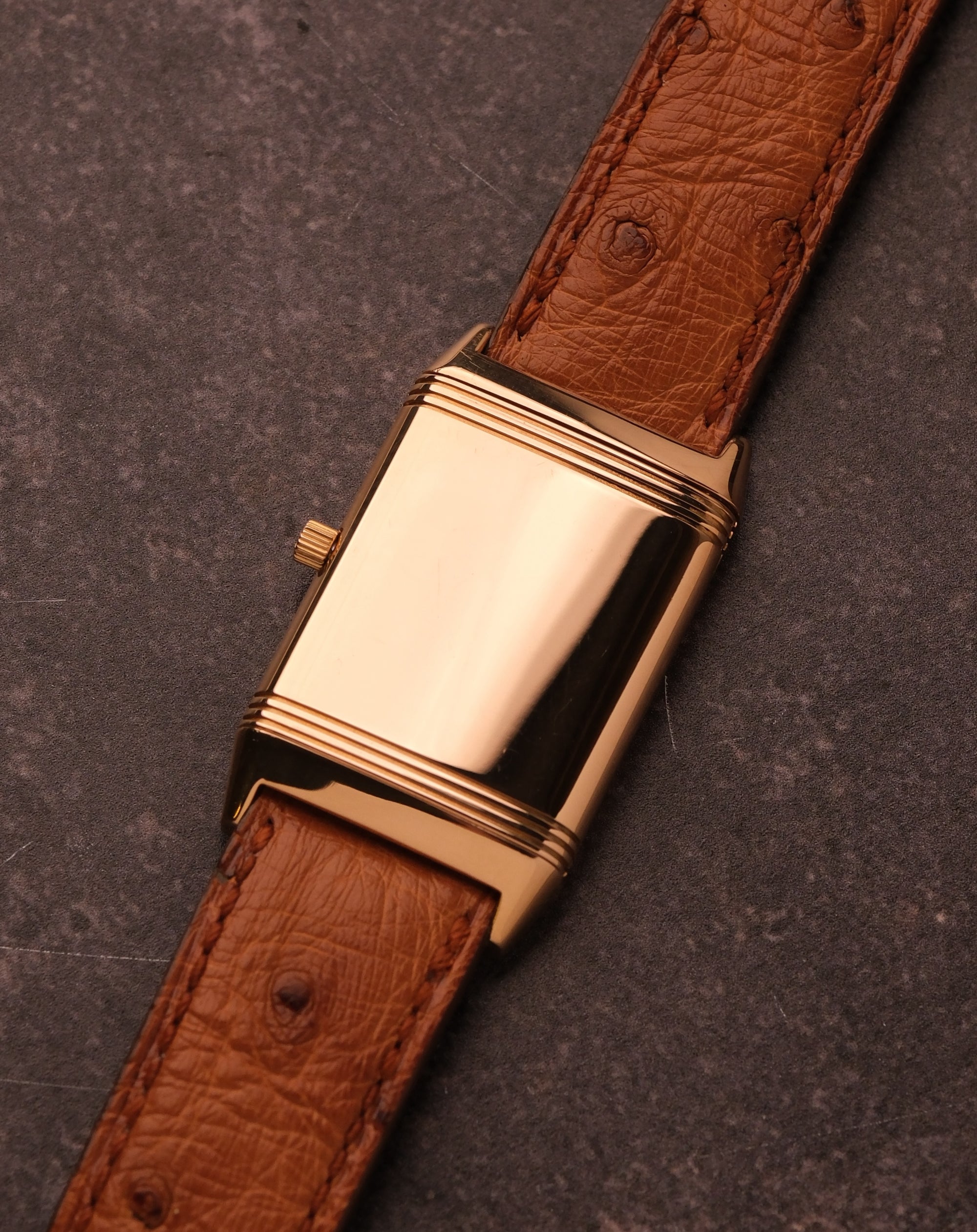 Jaeger-LeCoultre Reverso Classique 18K Gold Black Dial 250.2.86 (Asprey &amp; Garrard Papers)