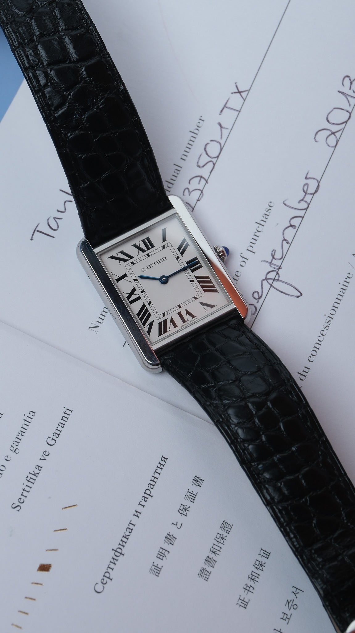 Cartier tank Solo Large Steel W5200028