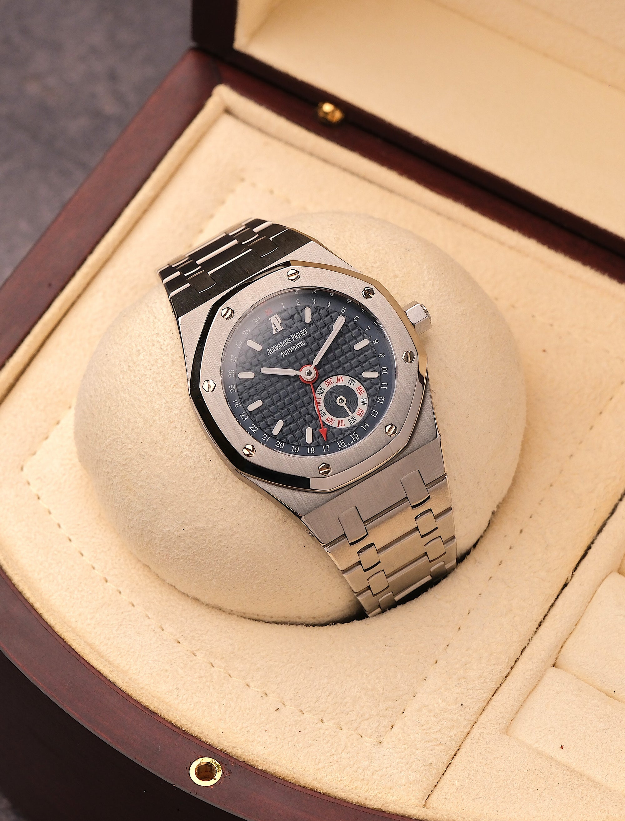 Audemars Piguet Annual Calendar 25920ST Blue Tapisserie Full Set