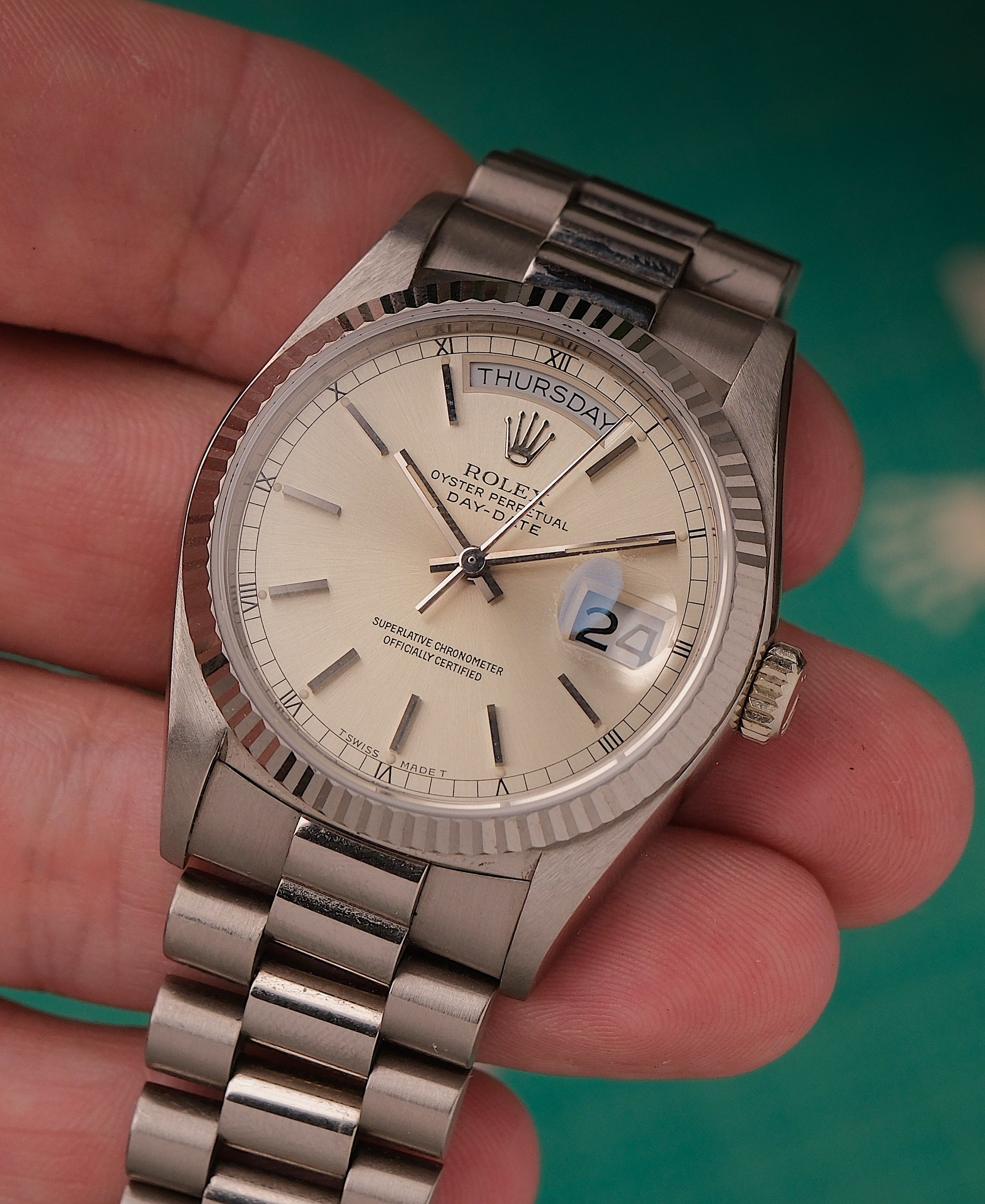 Rolex Day-Date 36 Nice creme / tropical turning dial / fresh service 18039