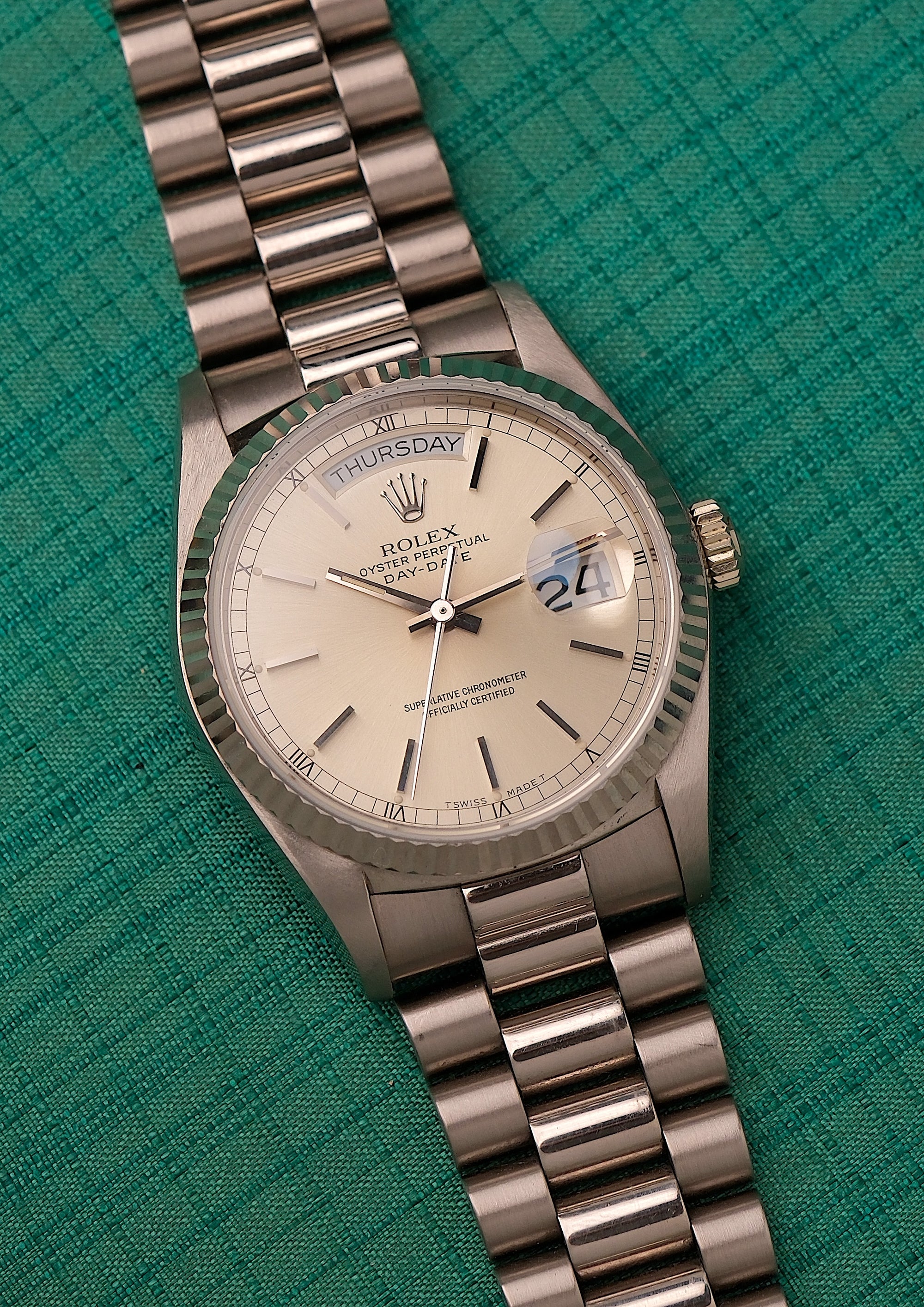 Rolex Day-Date 36 Nice creme / tropical turning dial / fresh service 18039