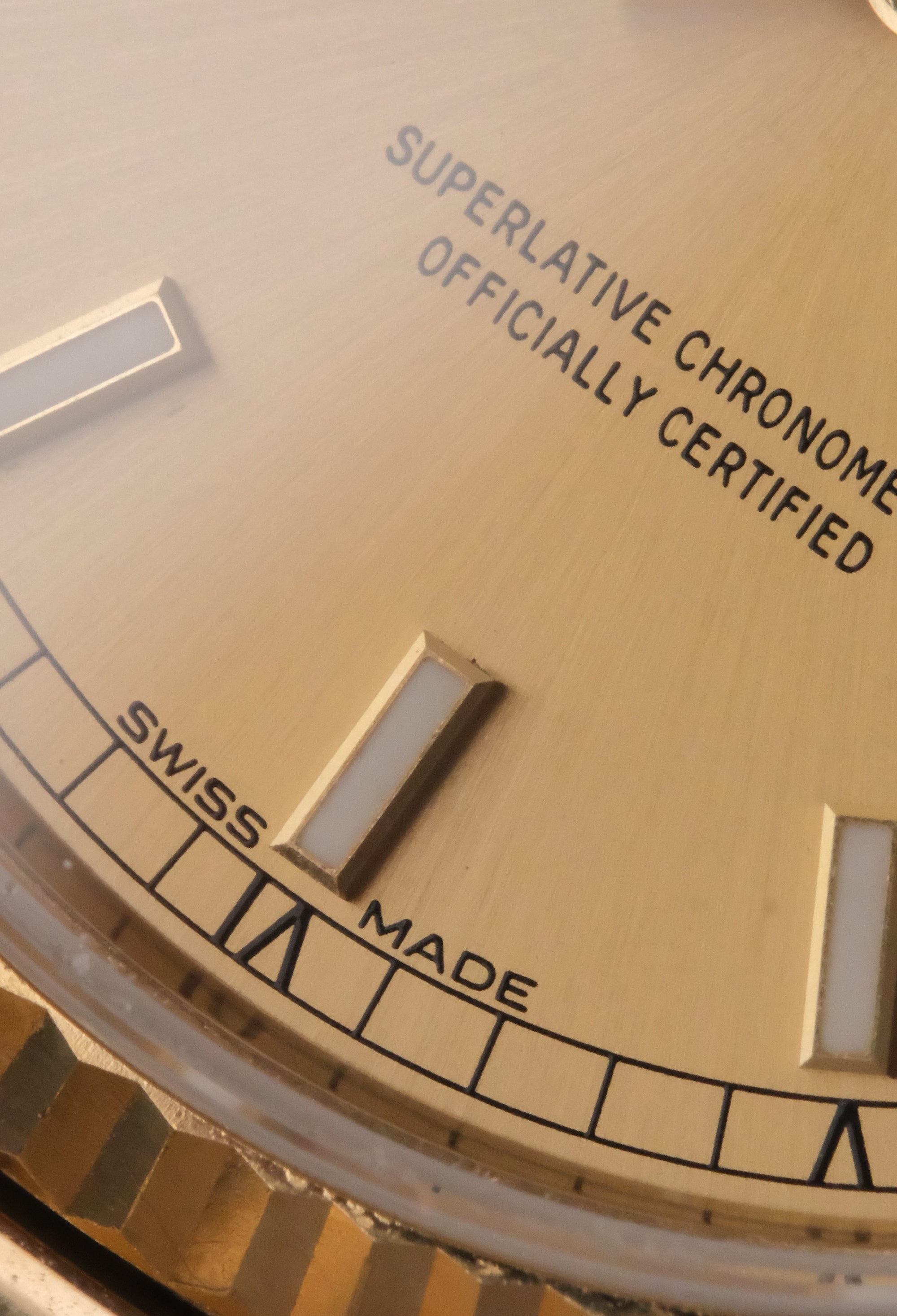 Rolex Day-Date 36 18238 18K Yellow Gold Champagne Service Dial (1990)