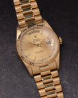 Rolex Day-Date 36 18238 18K Yellow Gold Champagne Service Dial (1990)