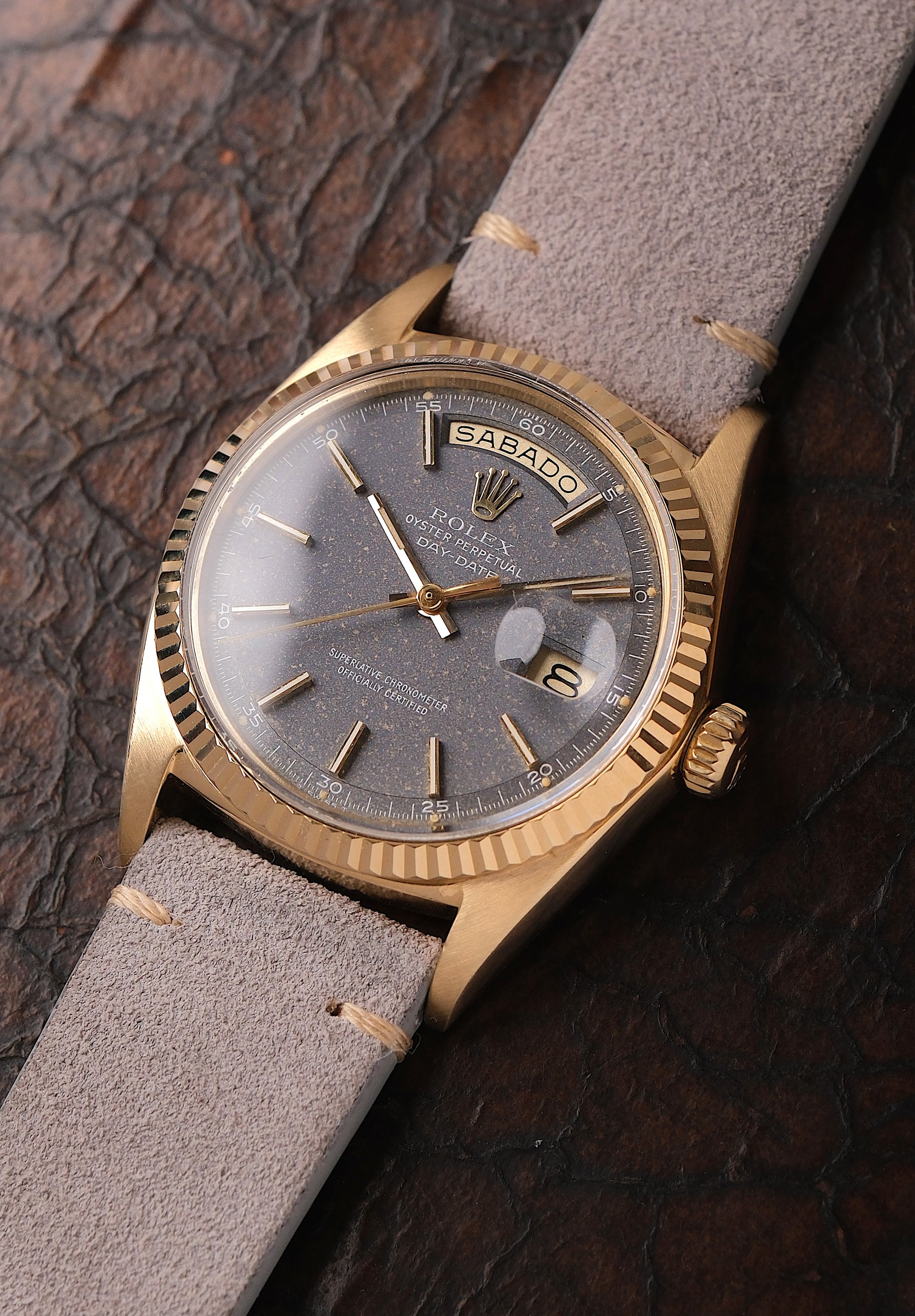 Rolex Day-Date 36 1803 Rare Grey Confetti / Granite dial 1 out of 1 - 1972