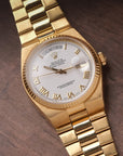 Rolex Oysterquartz Day-Date 19018 18K Yellow Gold White Roman Dial (1978)