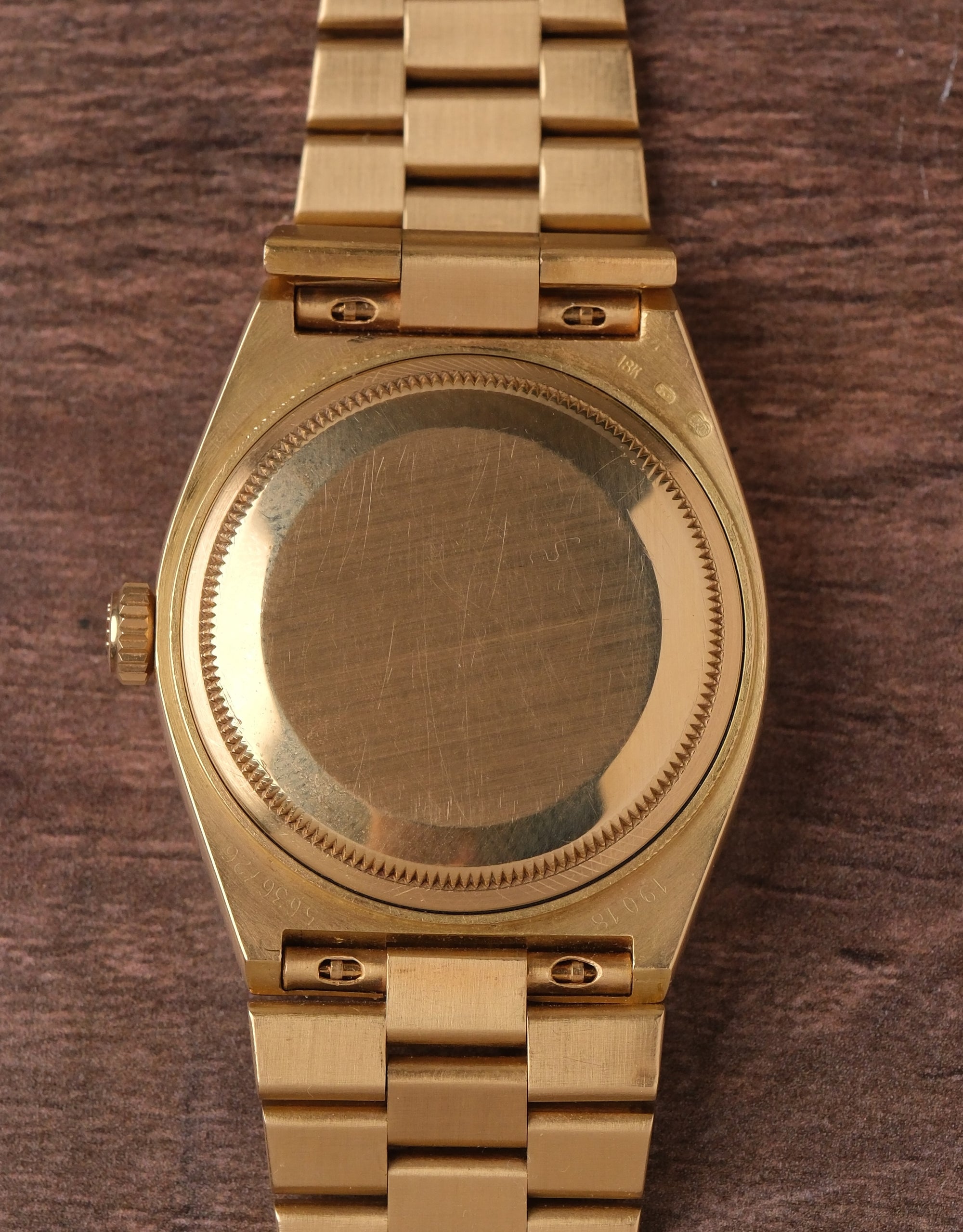 Rolex Oysterquartz Day-Date 19018 18K Yellow Gold White Roman Dial (1978)