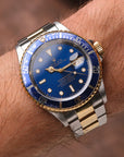 Rolex Submariner Date 16613 Two-Tone Blue Dial "Bluesy" (1995 Punch Papers)