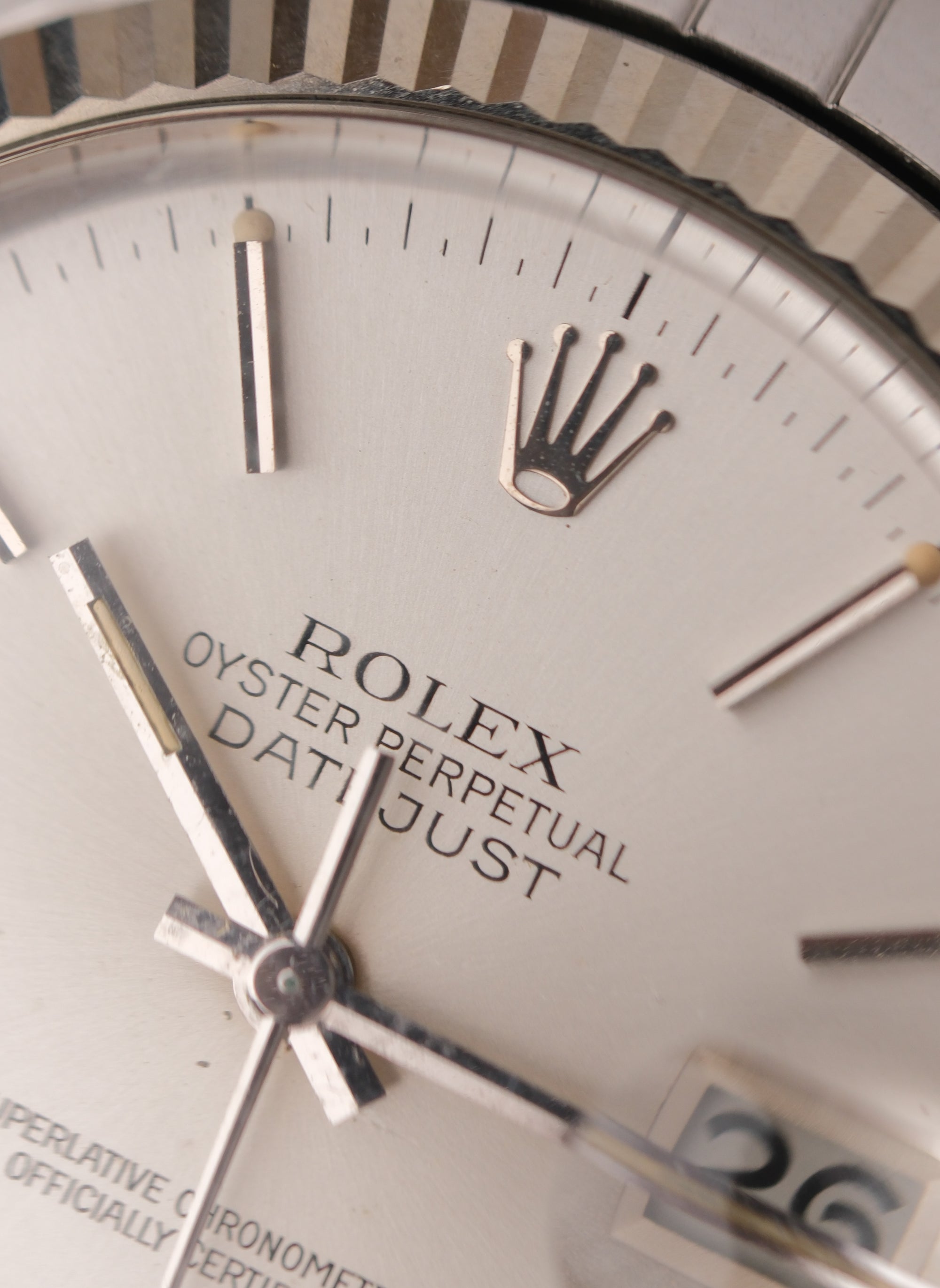 Rolex Datejust 36 Ref. 16014 Silver Sunburst Dial - Full Set (Circa 1977)