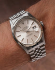 Rolex Datejust 36 Ref. 16014 Silver Sunburst Dial - Full Set (Circa 1977)