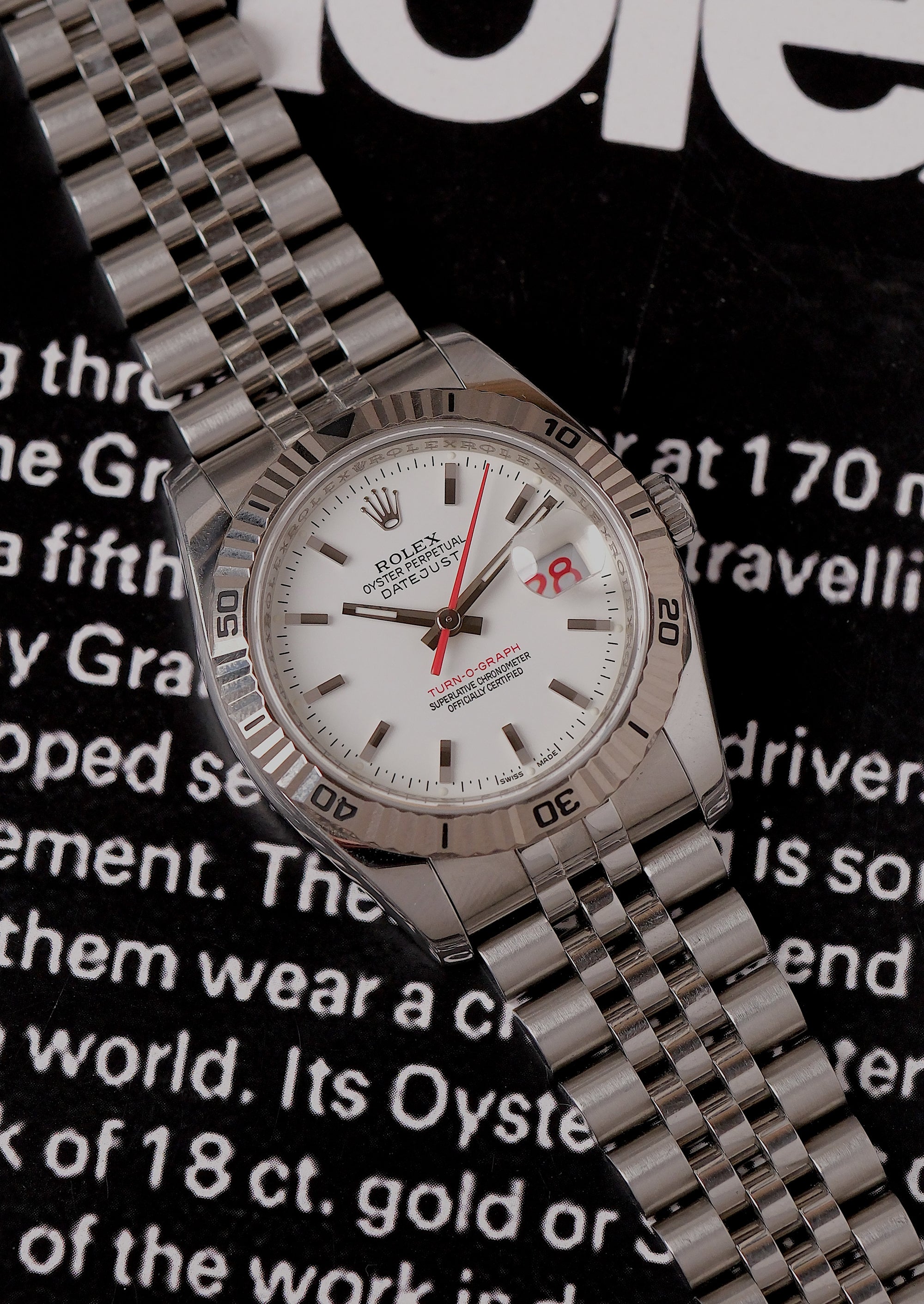 Rolex Datejust Turn-O-Graph 116264 White Dial Jubilee (Z-Serial c. 2006) 21% VAT watch