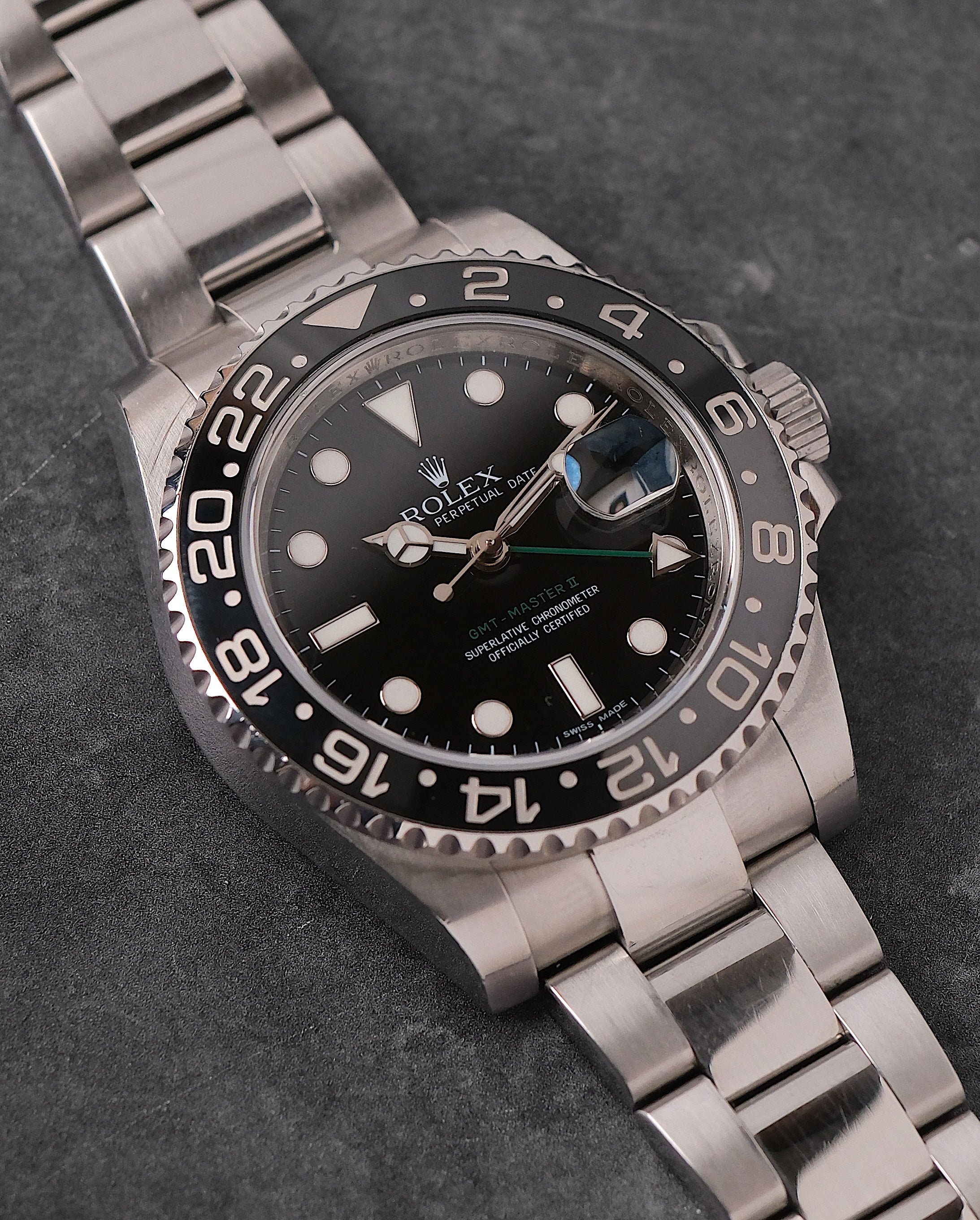 Rolex GMT-Master II 116710LN Black Ceramic Bezel Green GMT Hand