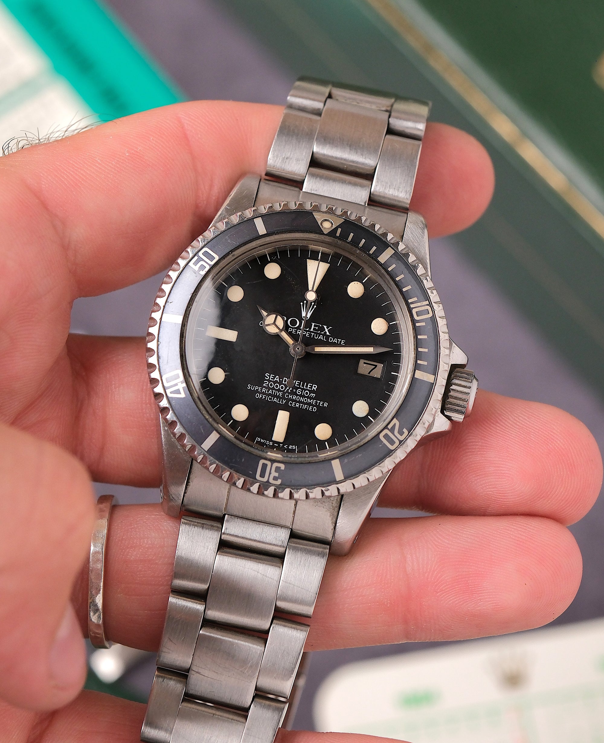 Rolex Sea-Dweller 2000 1665 Faded Blue Ghost Bezel &amp; Patina (1984)
