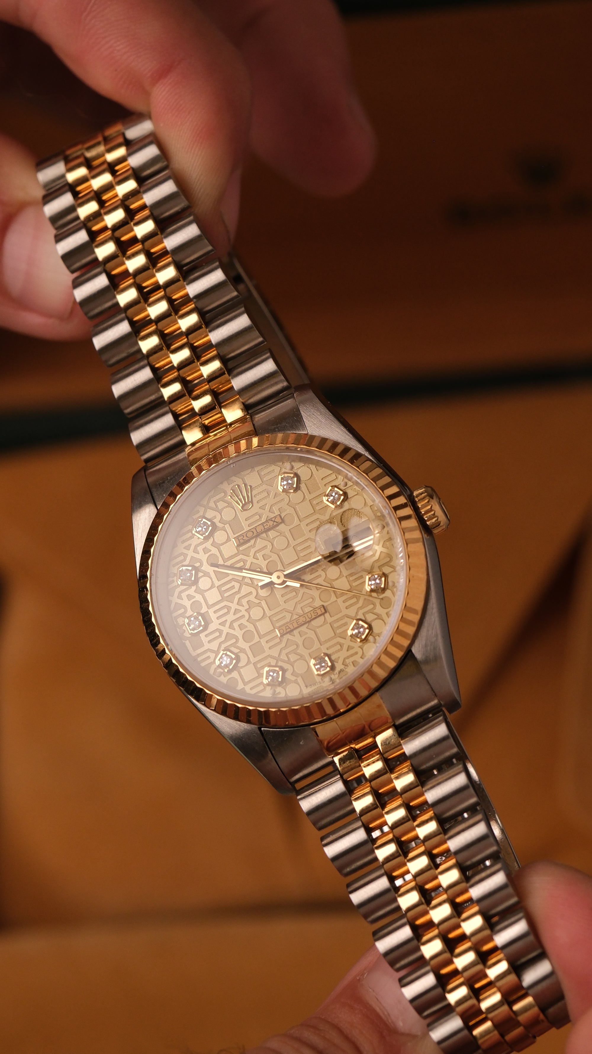 Rolex Datejust 16233 full set - computer dial