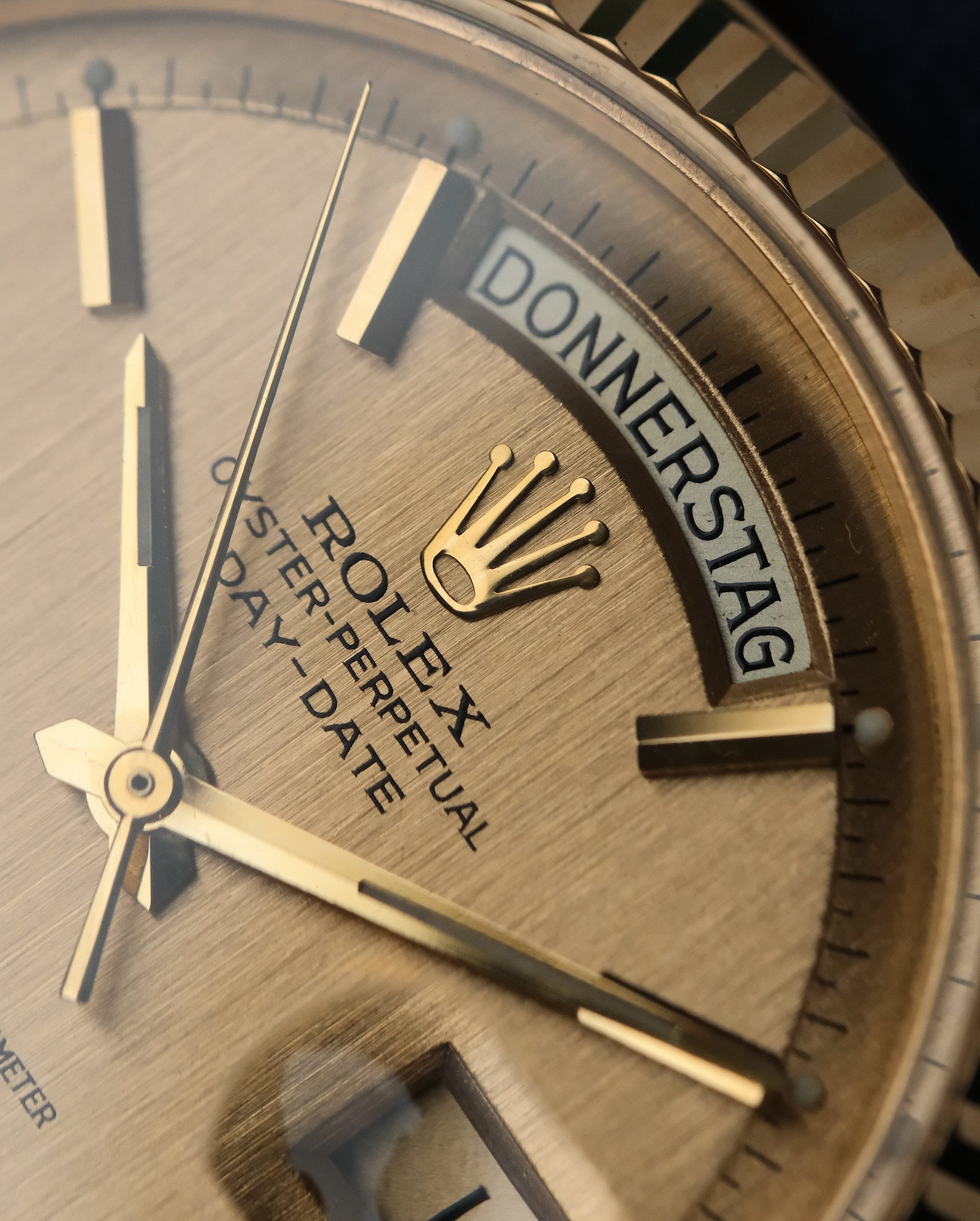 Rolex Day-Date 36 1803 – Tropical Pie-Pan Dial Linen (1977)