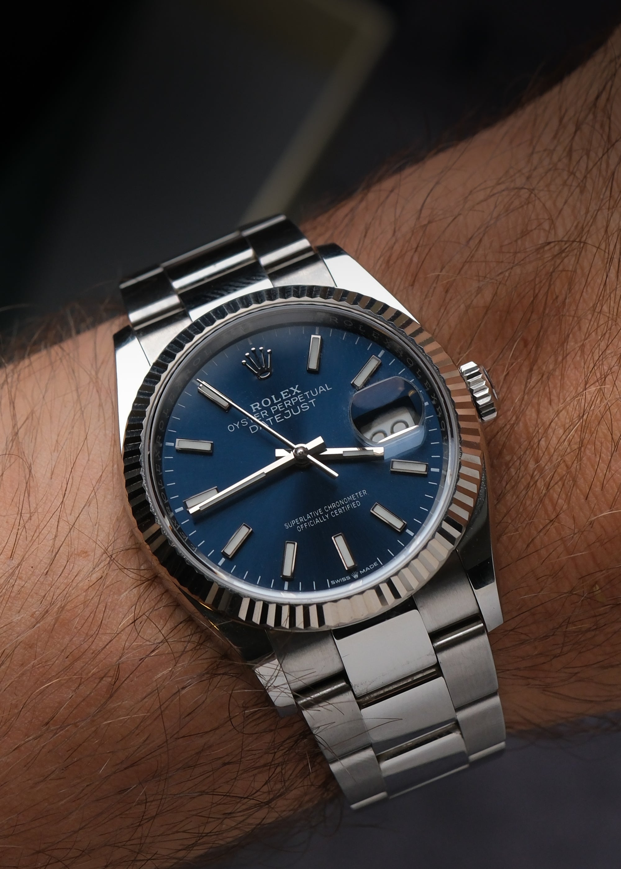 Rolex Datejust 126234 sunburst blue full set