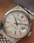 Rolex Datejust 36 Ref. 16014 – Rare Silver Tapestry Dial (1985) - fresh service