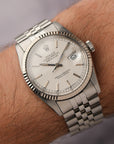 Rolex Datejust 36 Ref. 16014 – Rare Silver Tapestry Dial (1985) - fresh service