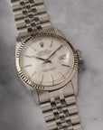 Rolex Datejust 36 Ref. 16014 – Rare Silver Tapestry Dial (1985) - fresh service