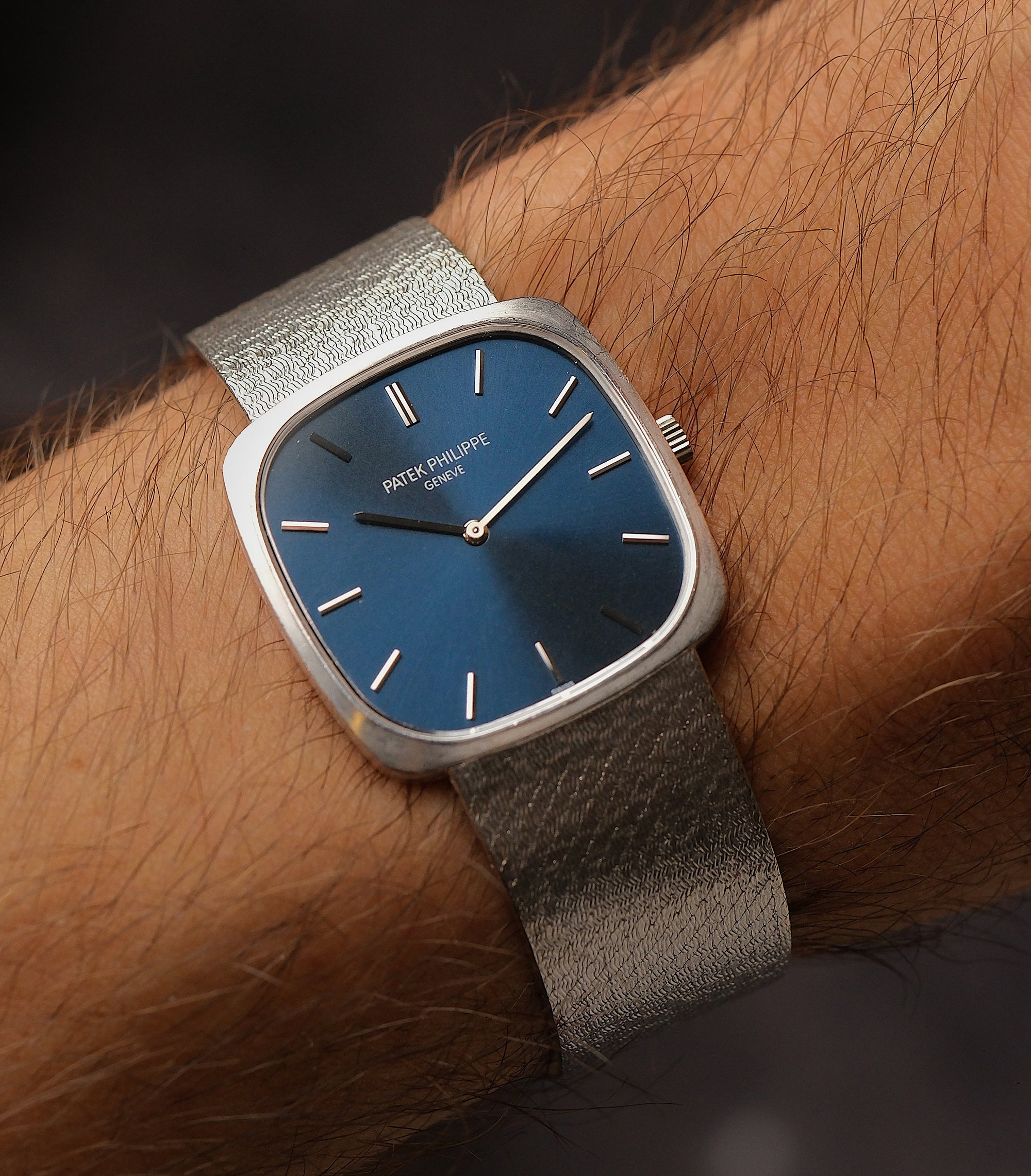 Patek Philippe Vintage 18k White Gold Blue Dial Ref. 3566G (VAT RECLAMABLE)