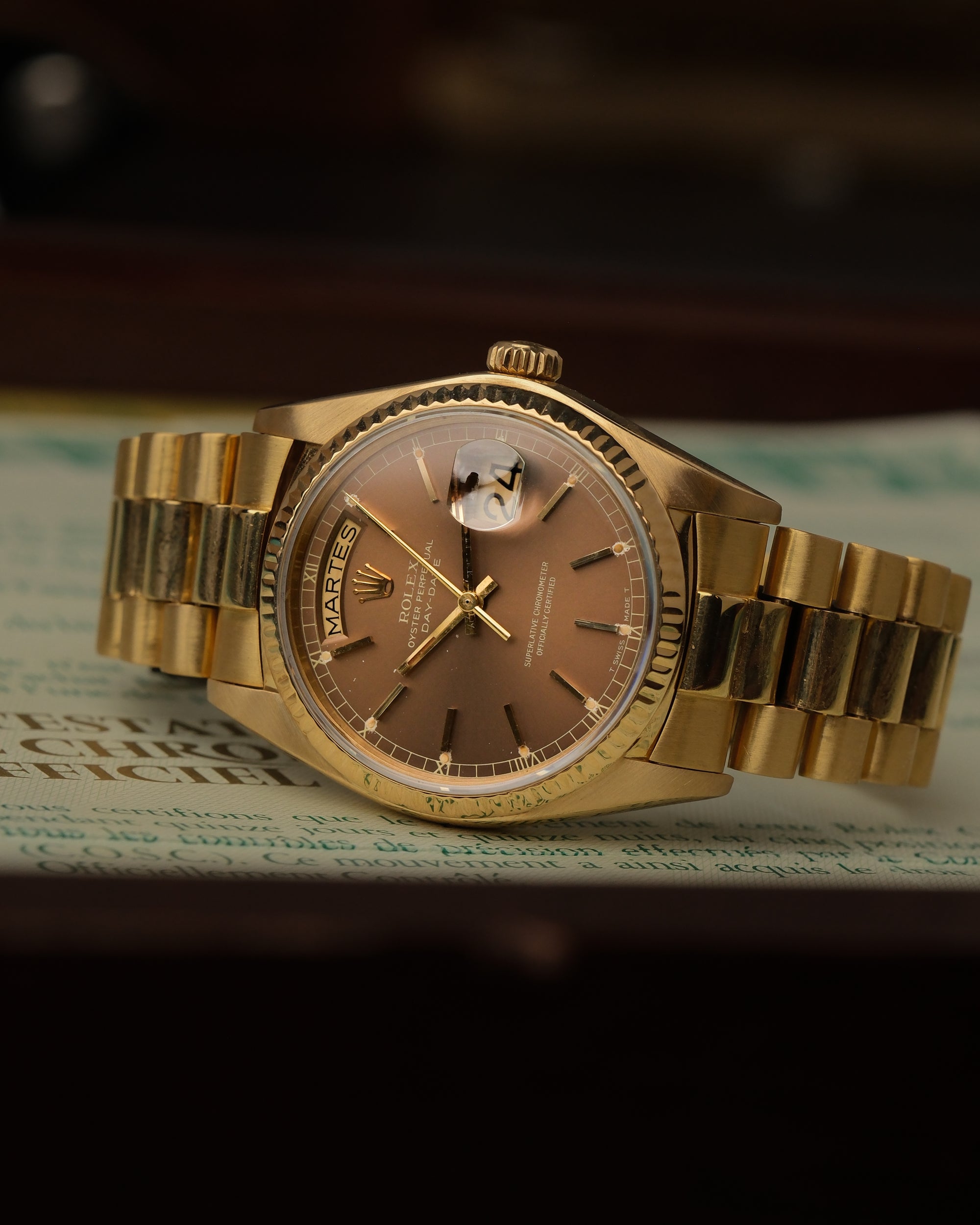 Rolex Day-Date 18038 "Havana" with papers