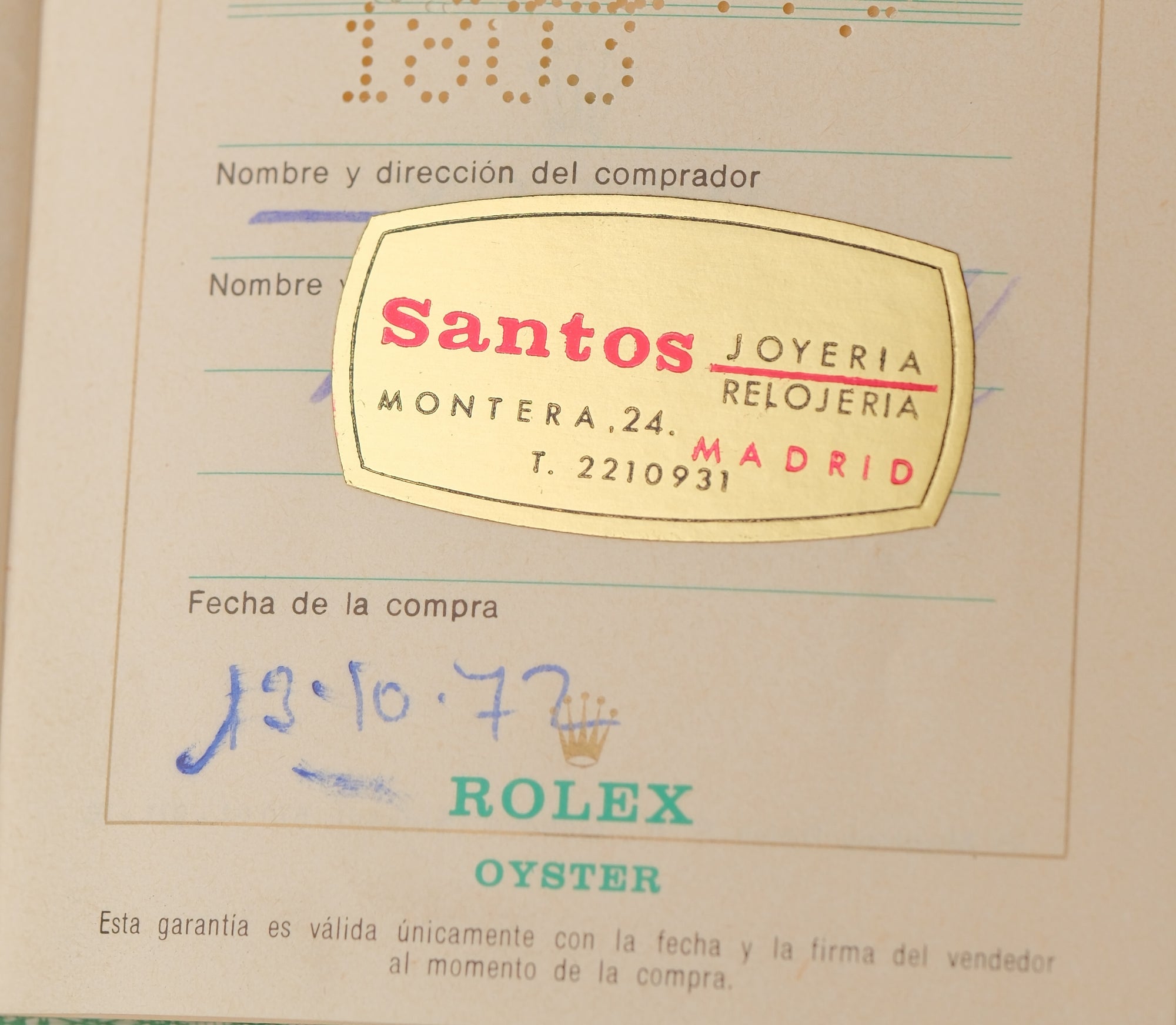Rolex Day-Date 36 18k Yellow Gold Tropical Pinkish Dial Ref. 1803 – 1972 Stamped Papers