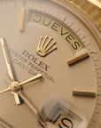 Rolex Day-Date 36 18k Yellow Gold Tropical Pinkish Dial Ref. 1803 – 1972 Stamped Papers