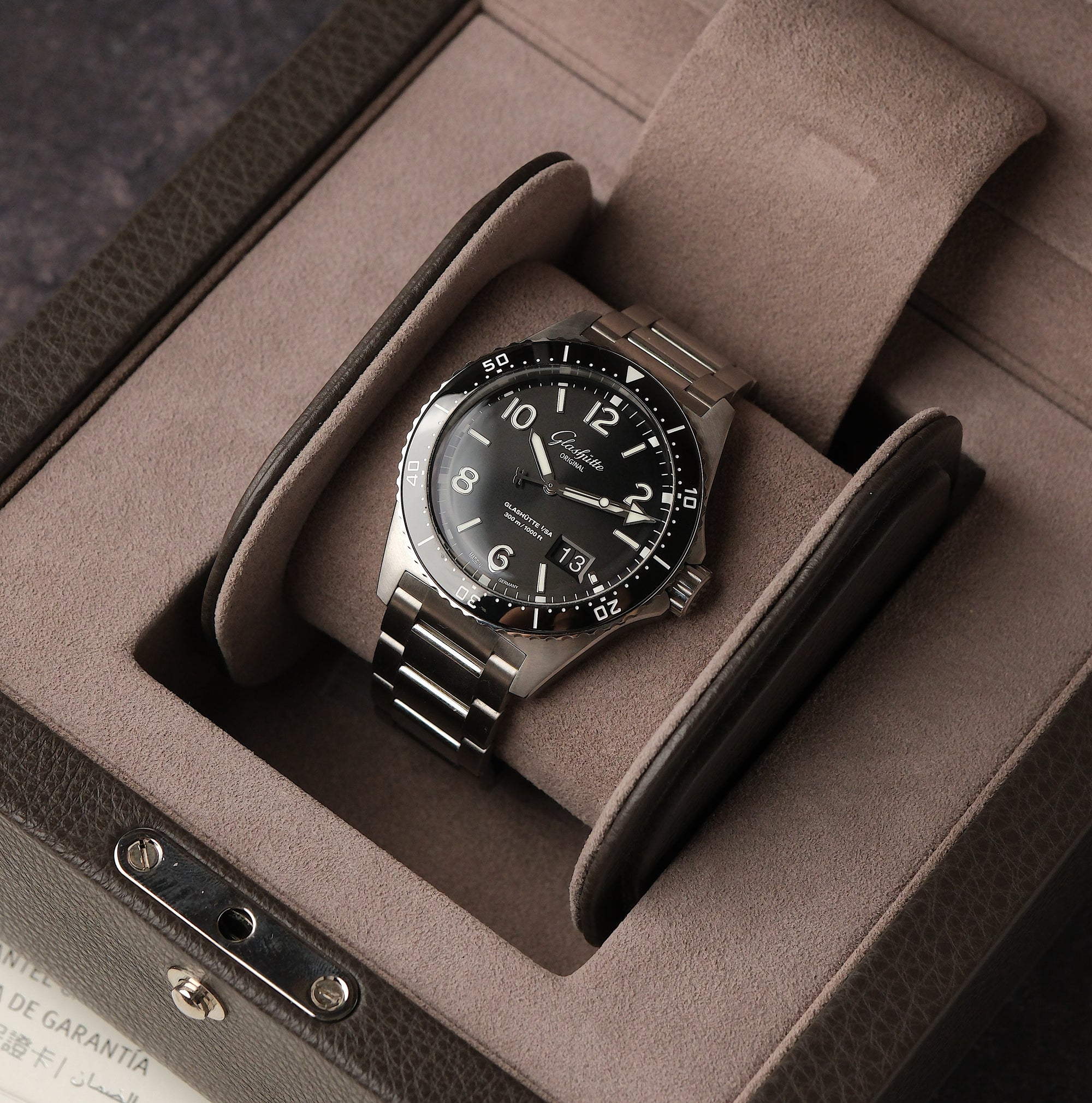Glashütte Original Spezialist SeaQ Panorama Date Black Dial Ref. 1-36-13-01-80-70