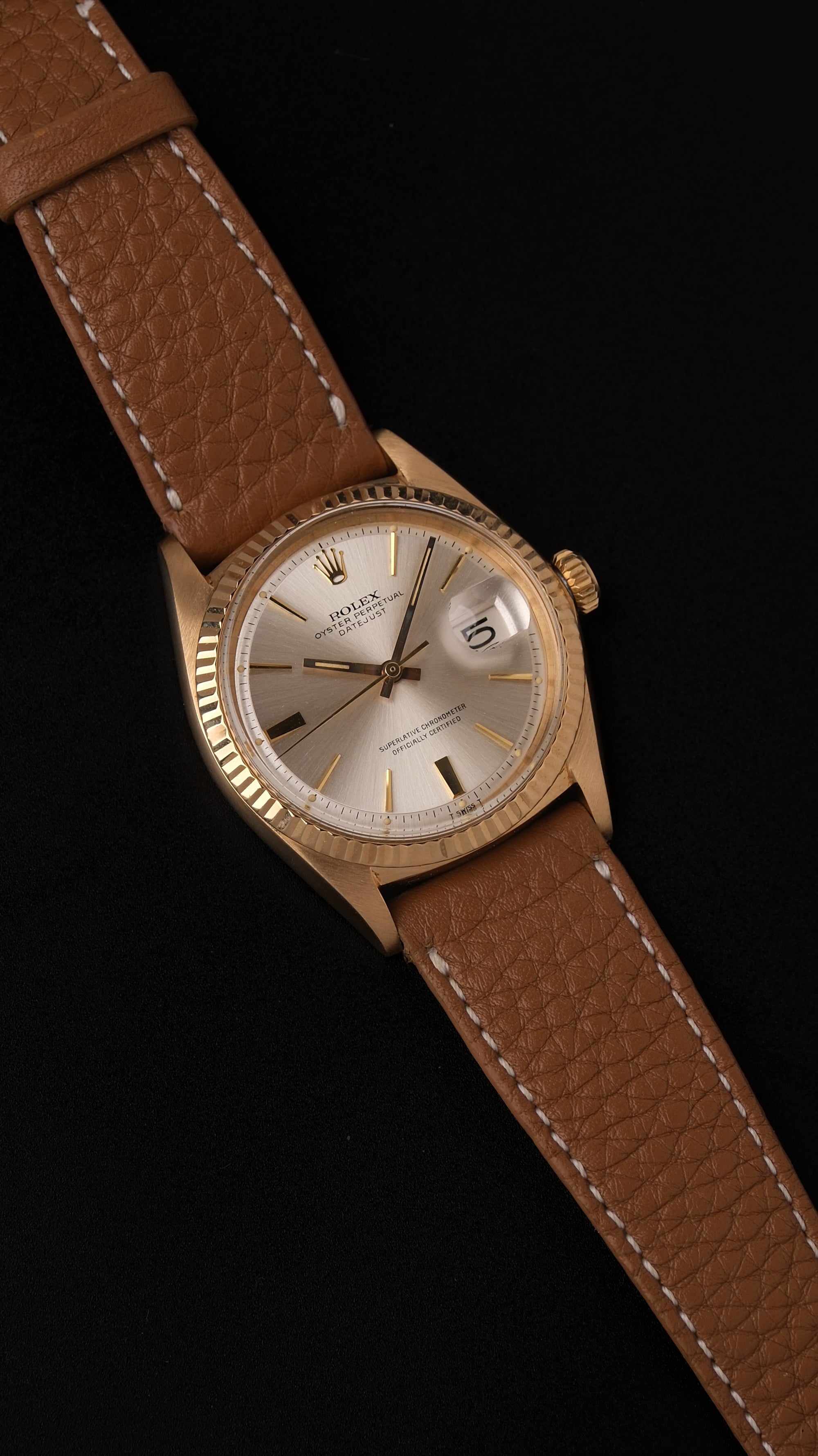 Rolex Datejust 1601 – 1966 – 18k Yellow Gold “Doorstop” Dial