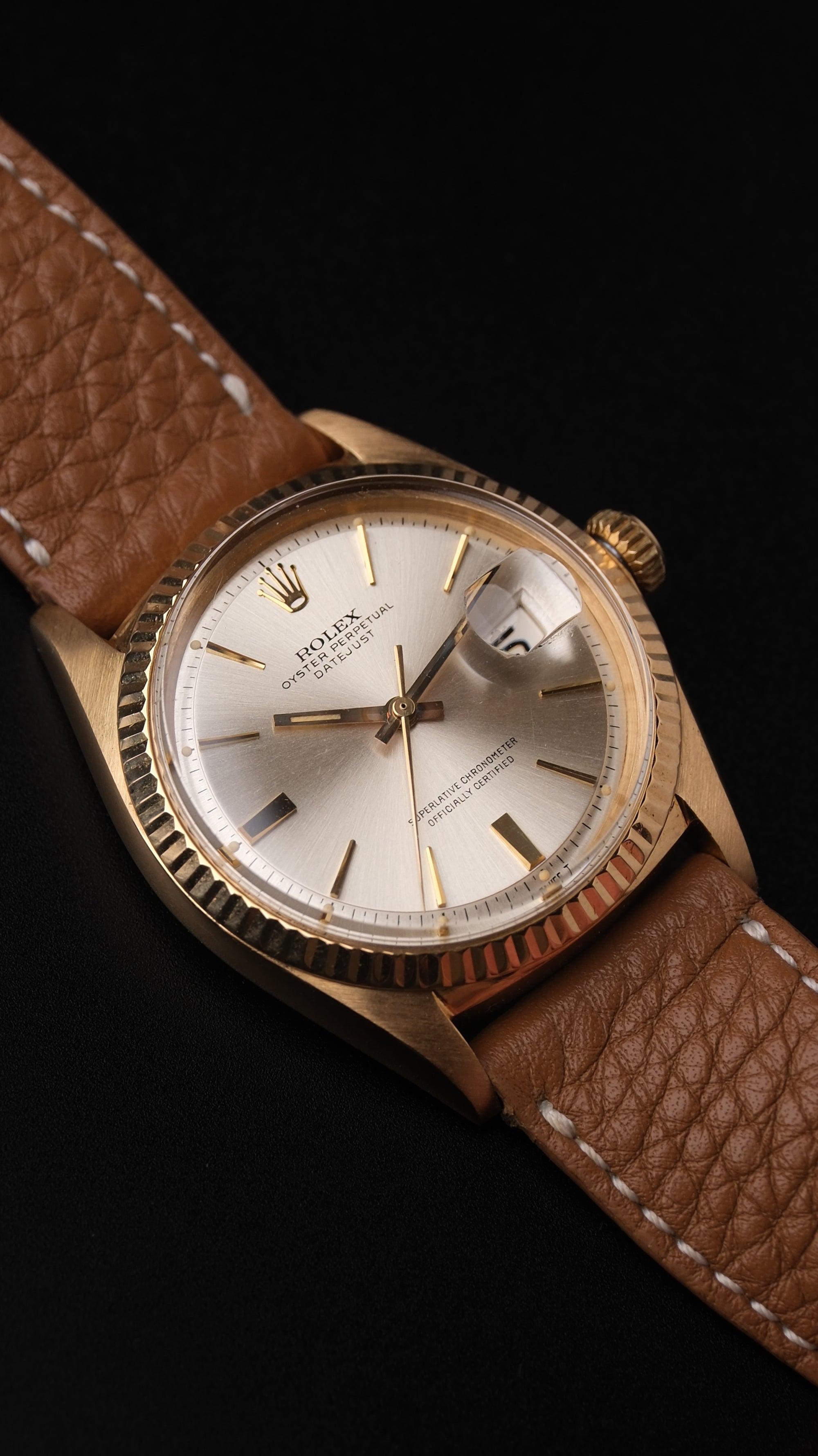 Rolex Datejust 1601 – 1966 – 18k Yellow Gold “Doorstop” Dial