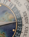 Patek Philippe World Time Cloisonné Enamel 18k White Gold Ref. 5131G