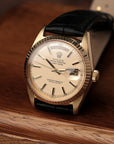 Day-Date 36 18k Yellow Gold Champagne Dial Leather Strap Ref. 1803 (c. 1978)