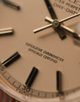 Day-Date 36 18k Yellow Gold Champagne Dial Leather Strap Ref. 1803 (c. 1978)