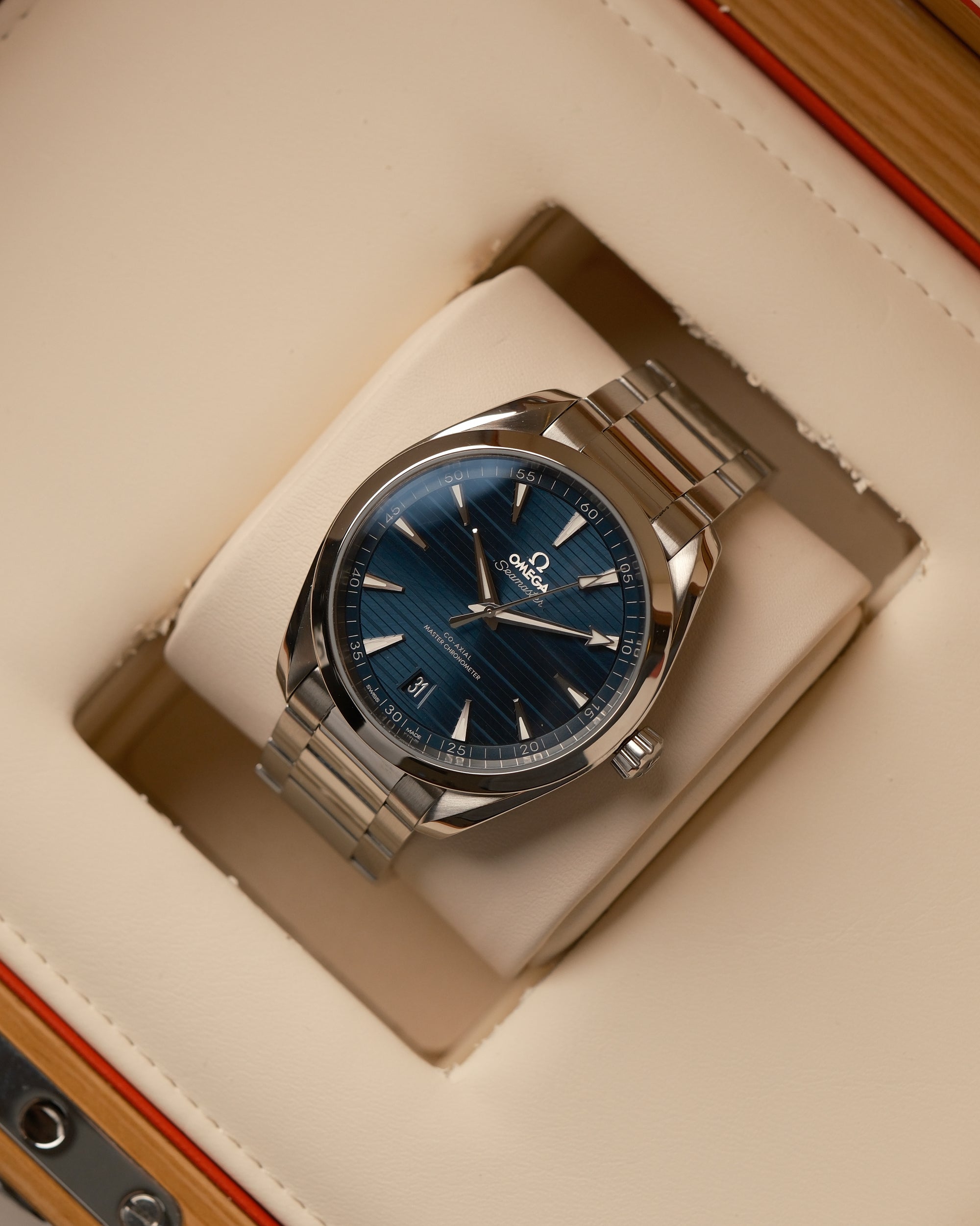 Omega Seamaster Aqua Terra 150M 41mm Blue Teak Dial Ref. 220.10.41.21.03.004 – Full Set